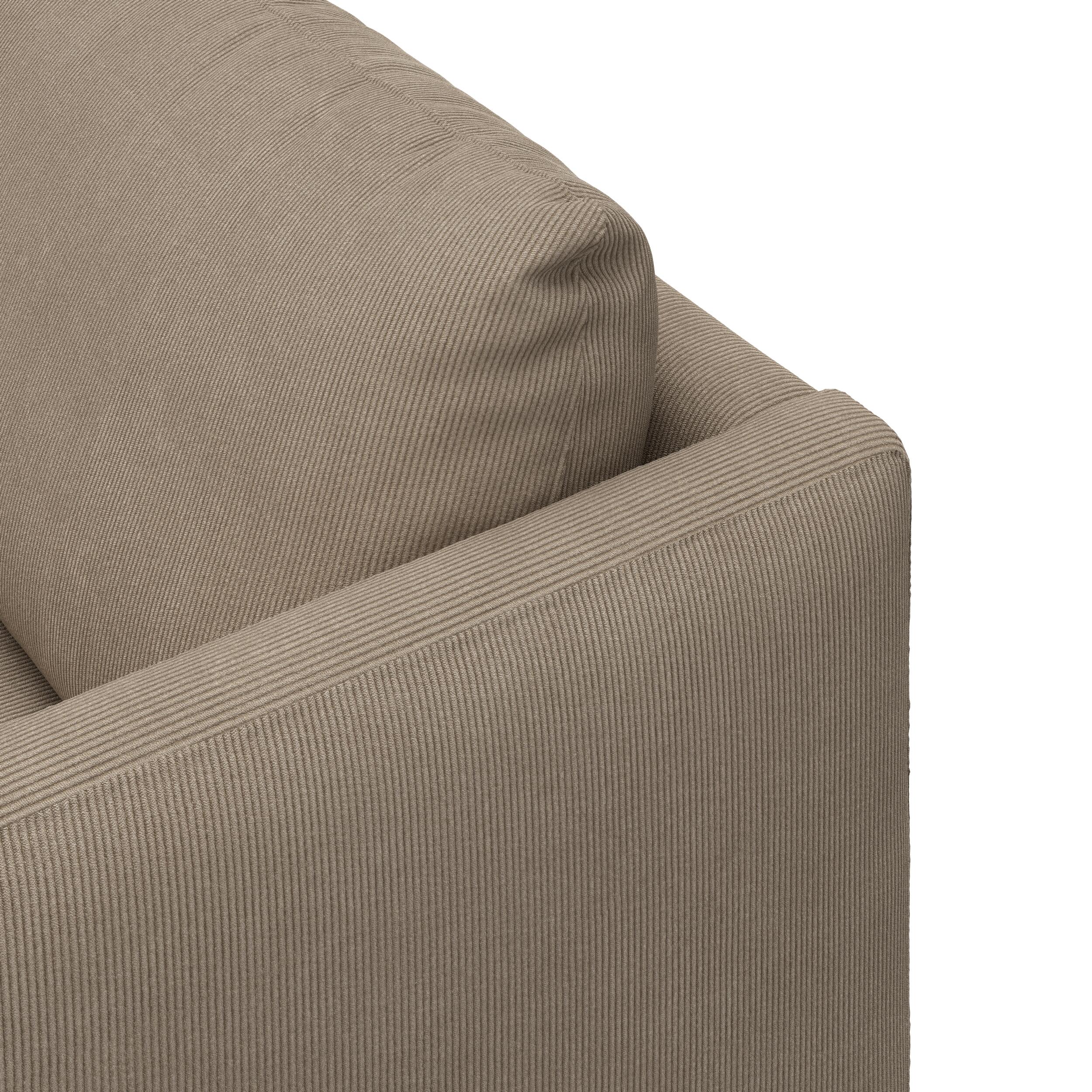Bjorn venstrevendt sofa med pufafslutning 