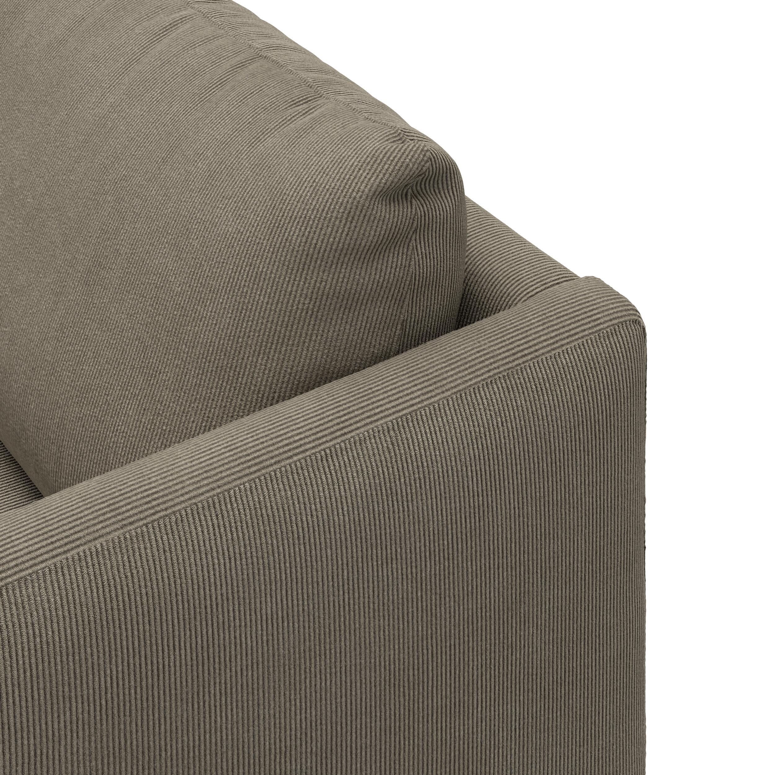 Bjorn venstrevendt sofa med pufafslutning 