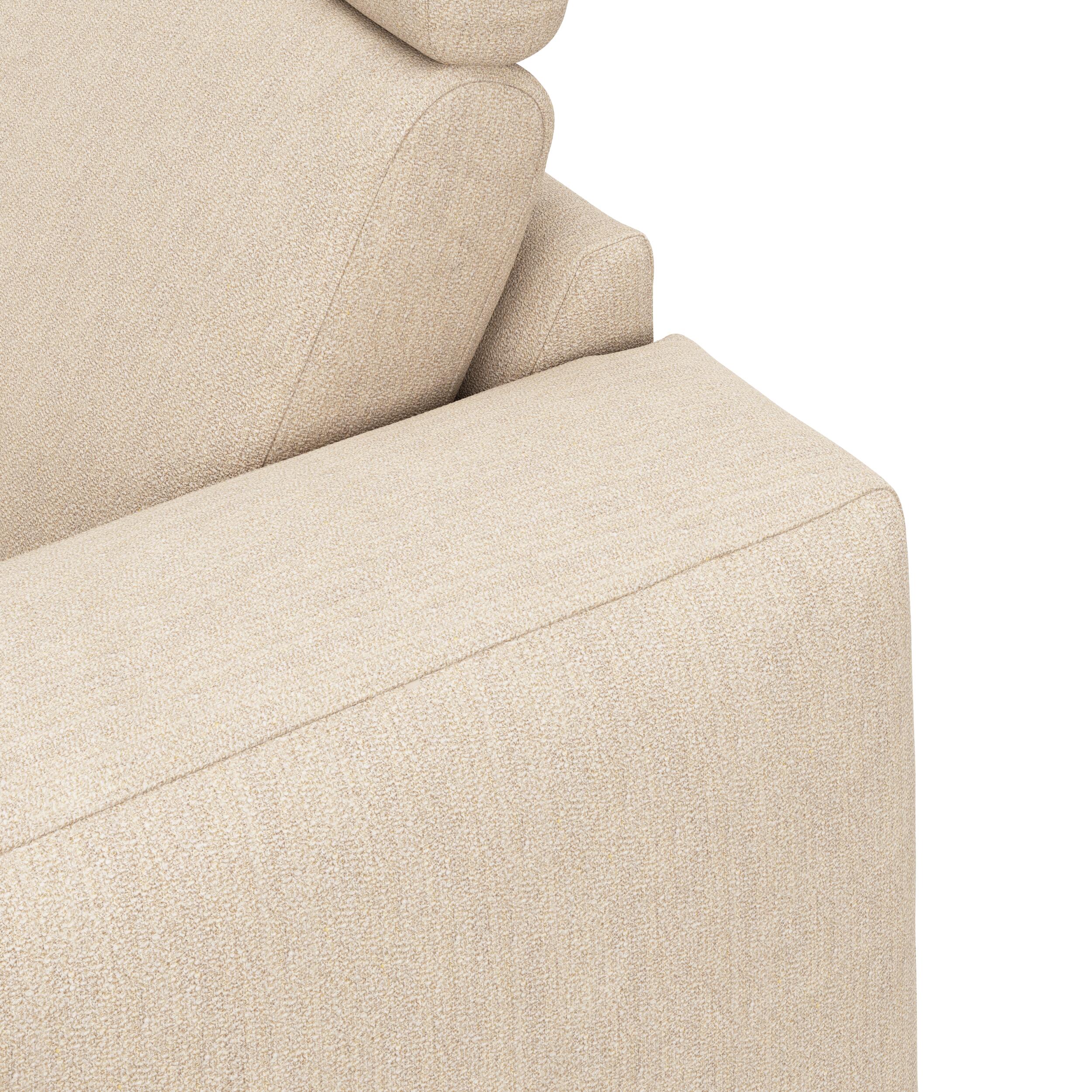 Remus venstrevendt sofa med pufafslutning 