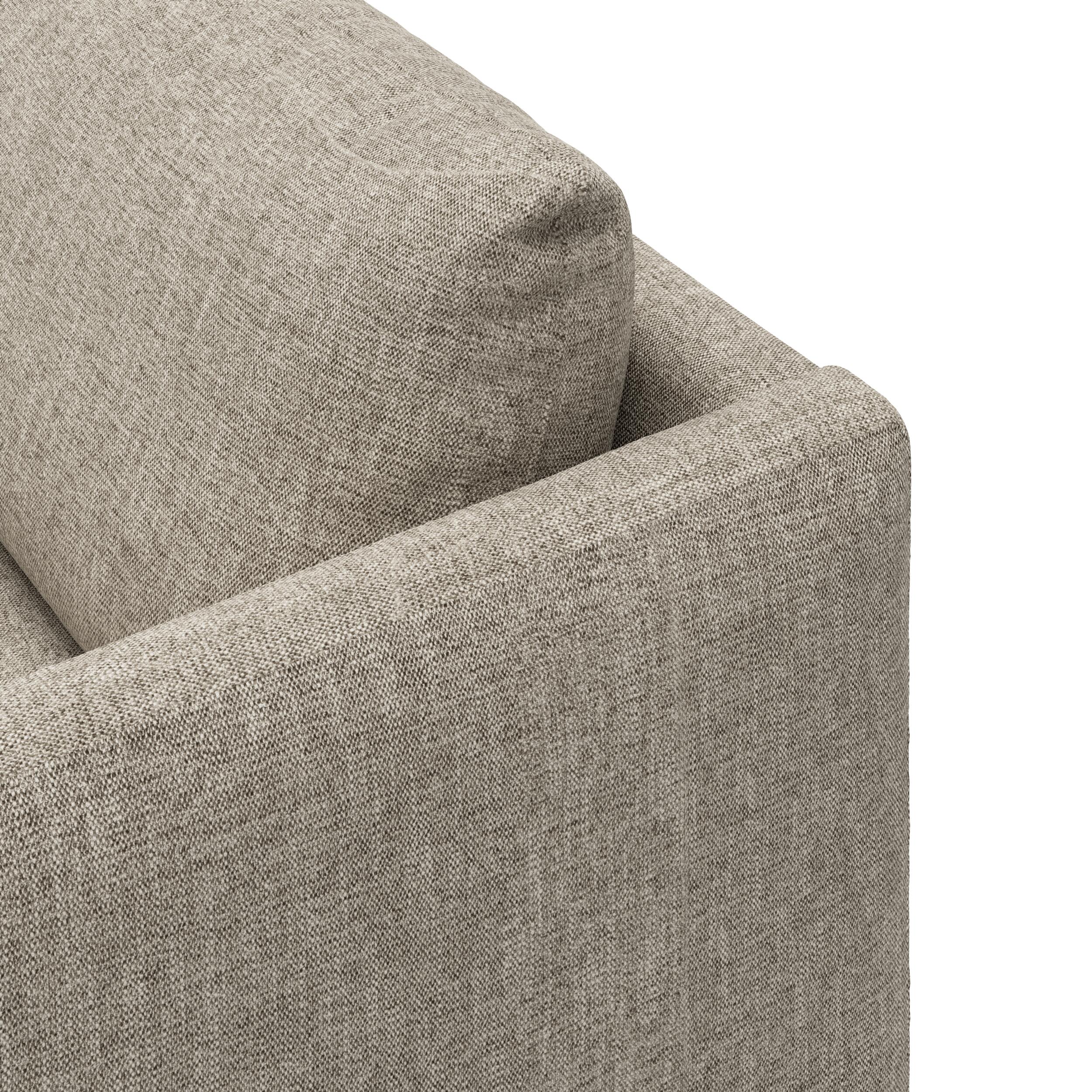 Bjorn venstrevendt sofa med pufafslutning 