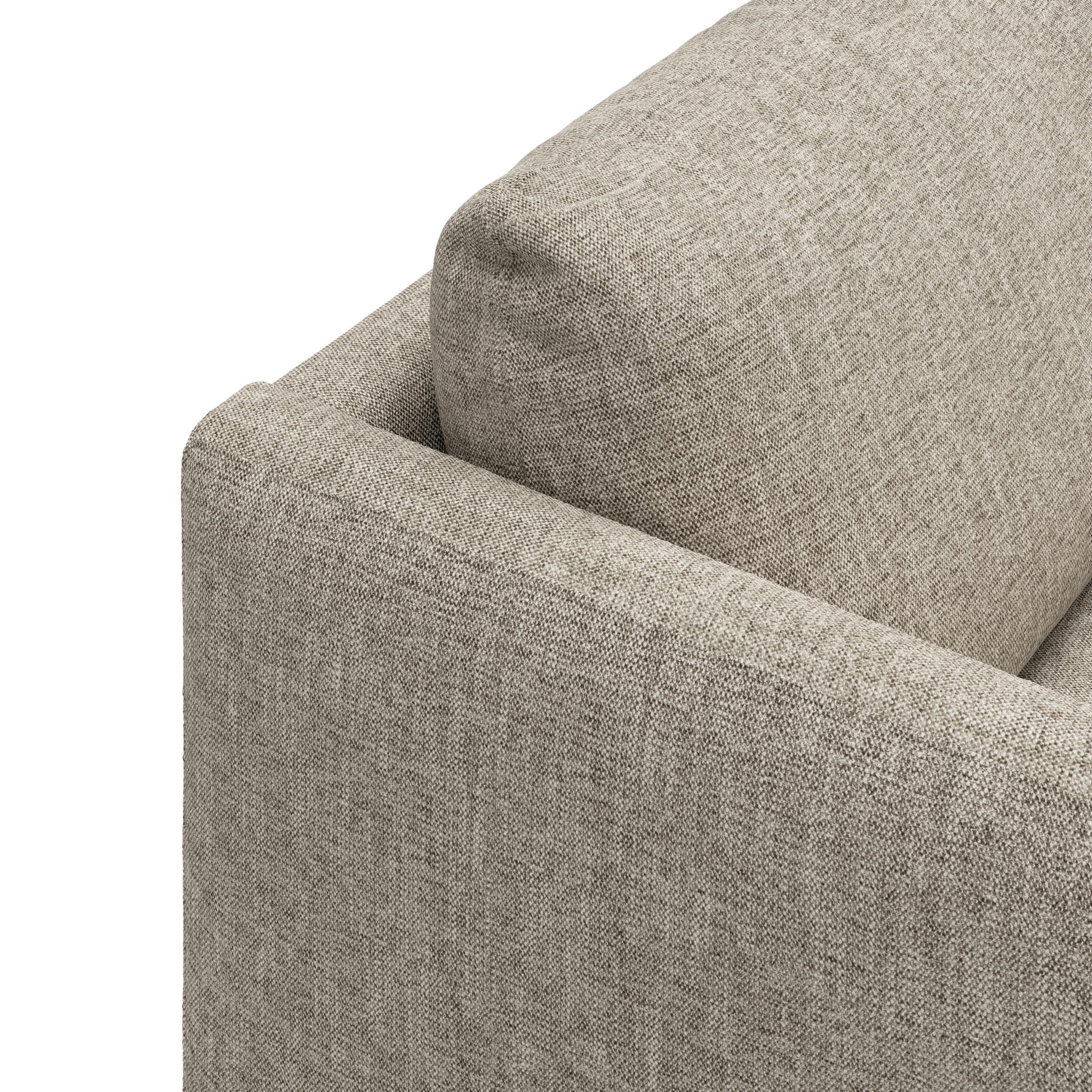 Bjorn højrevendt sofa med pufafslutning 