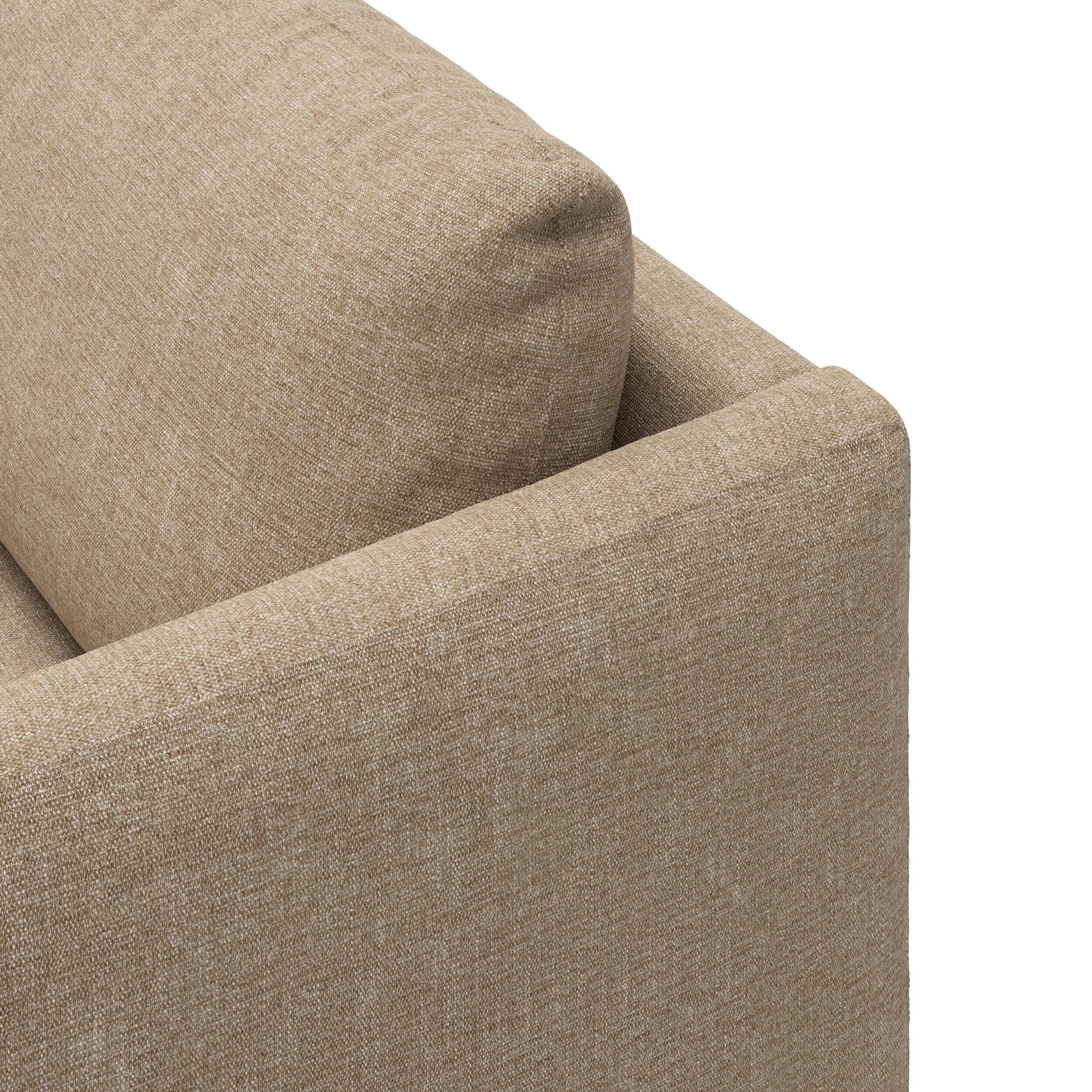 Bjorn venstrevendt sofa med pufafslutning 
