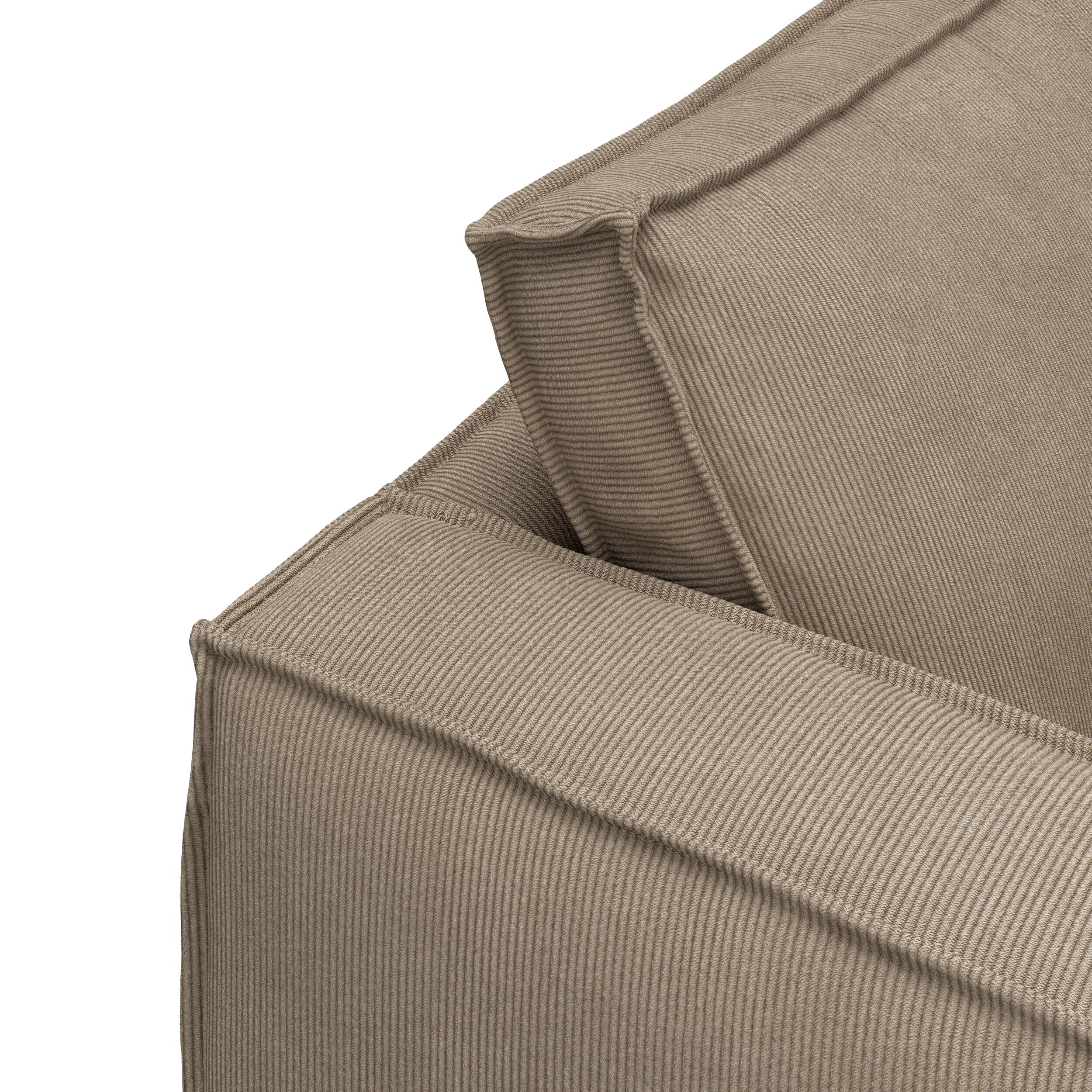 Agir højrevendt sofa med chaiselong 
