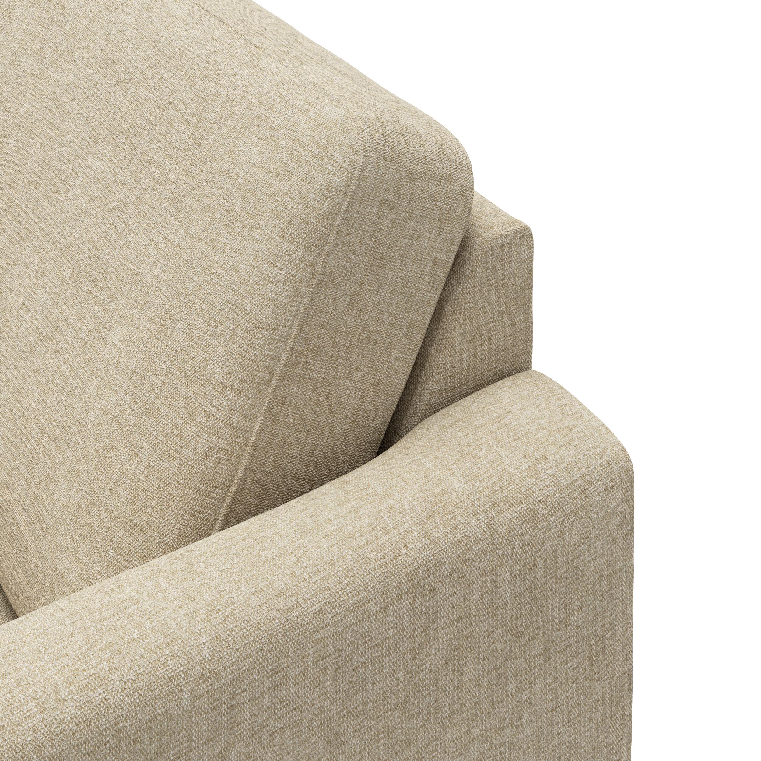 Linea venstrevendt hjørnesofa med pufafslutning 