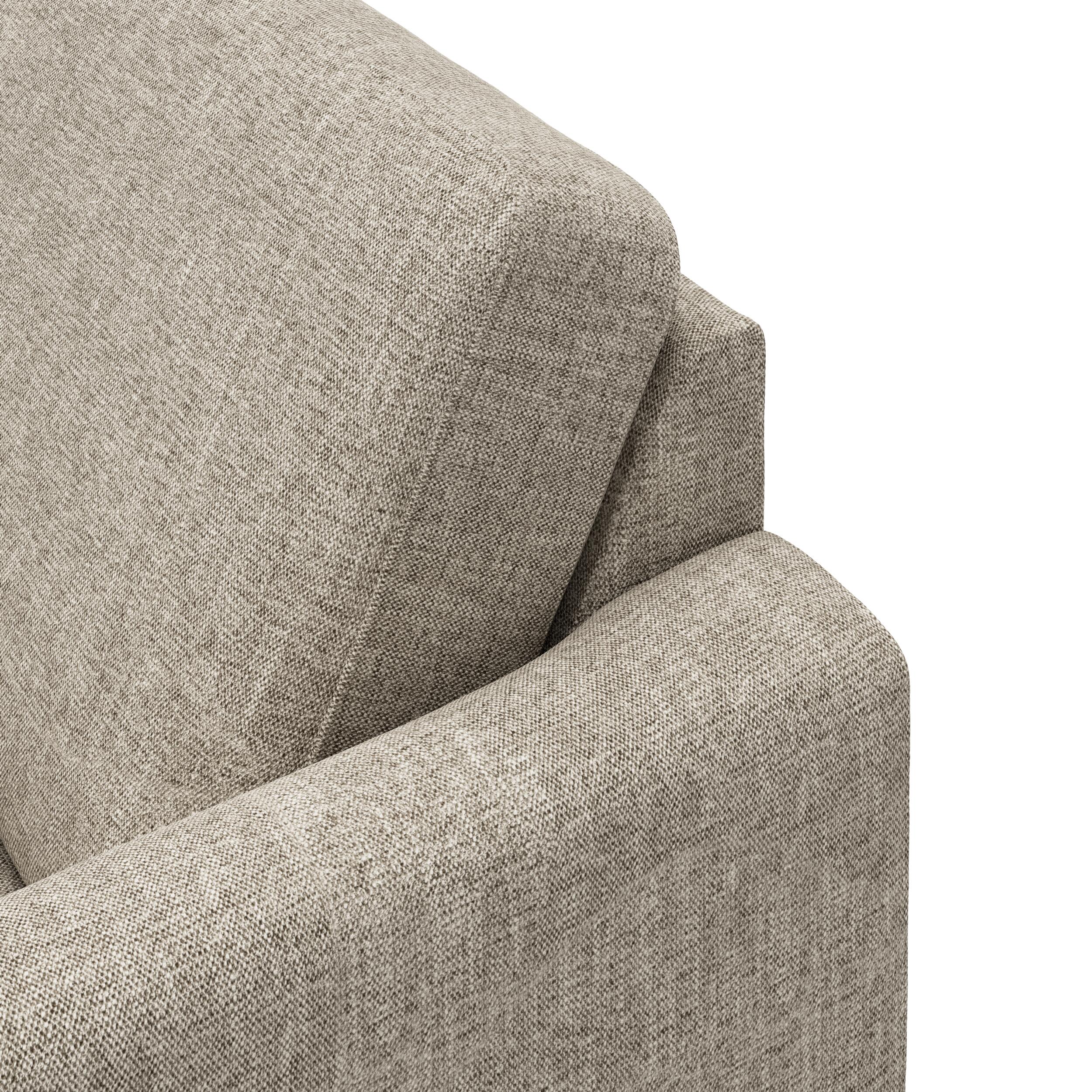 Linea venstrevendt hjørnesofa med pufafslutning 