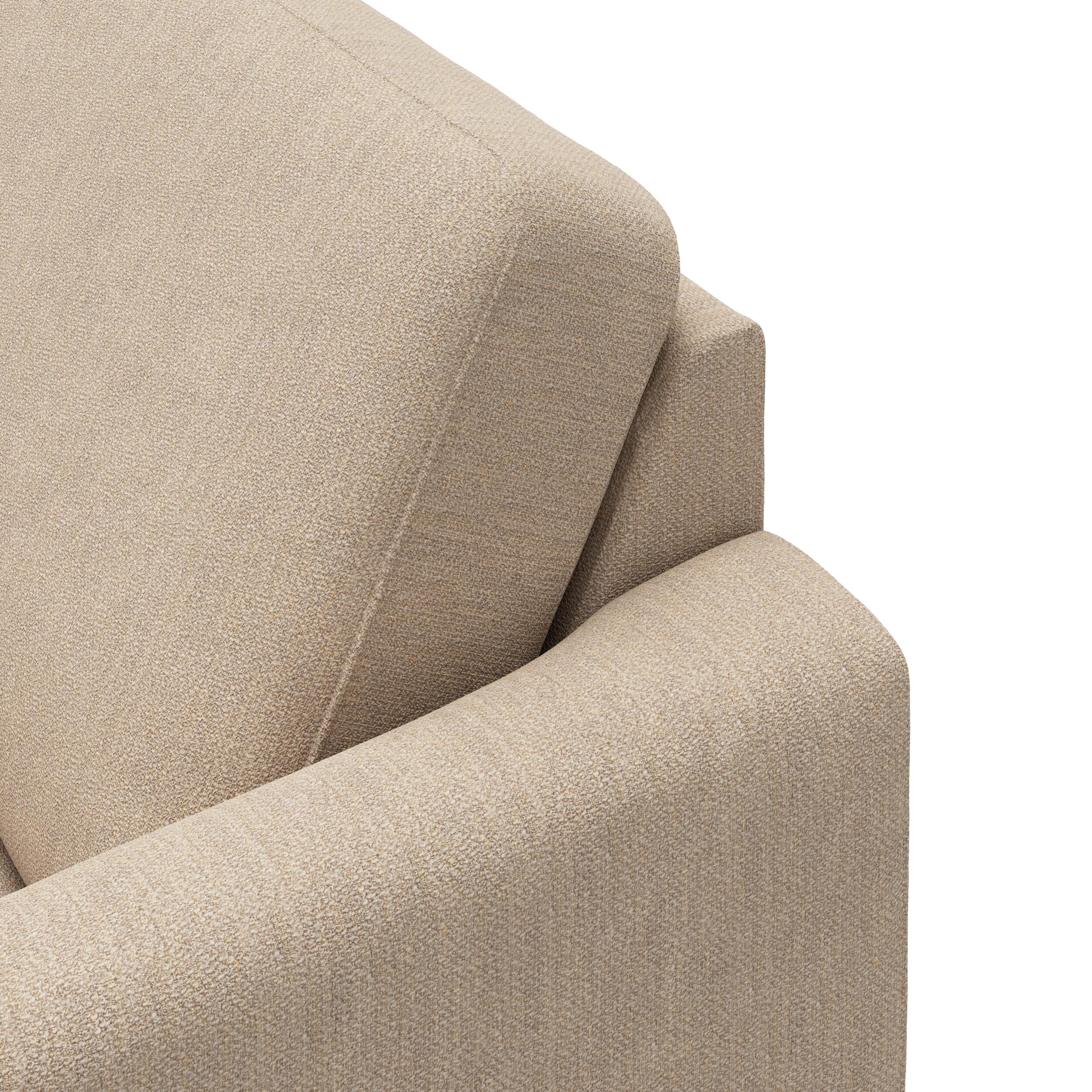 Linea venstrevendt hjørnesofa med pufafslutning 