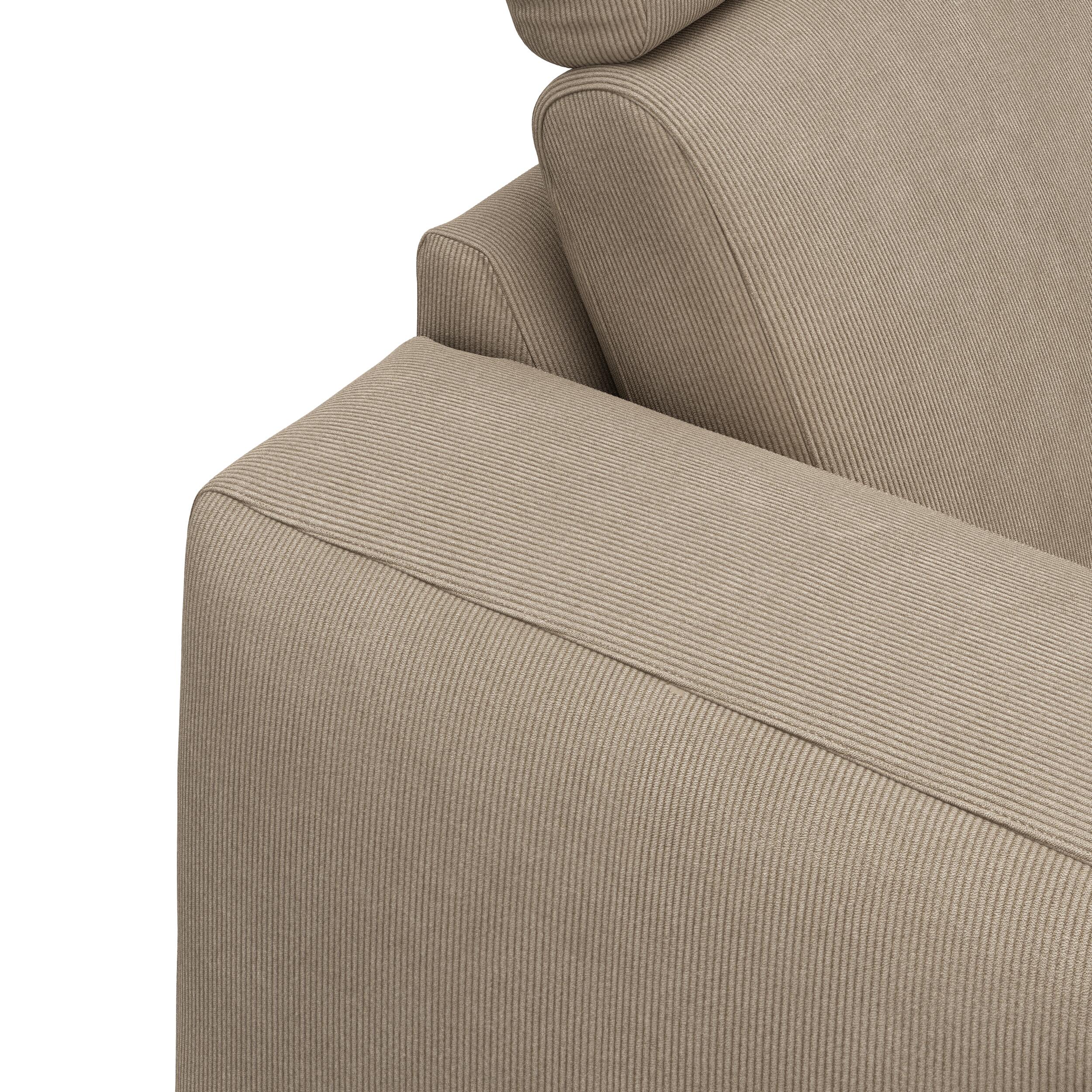 Remus højrevendt sofa med pufafslutning 