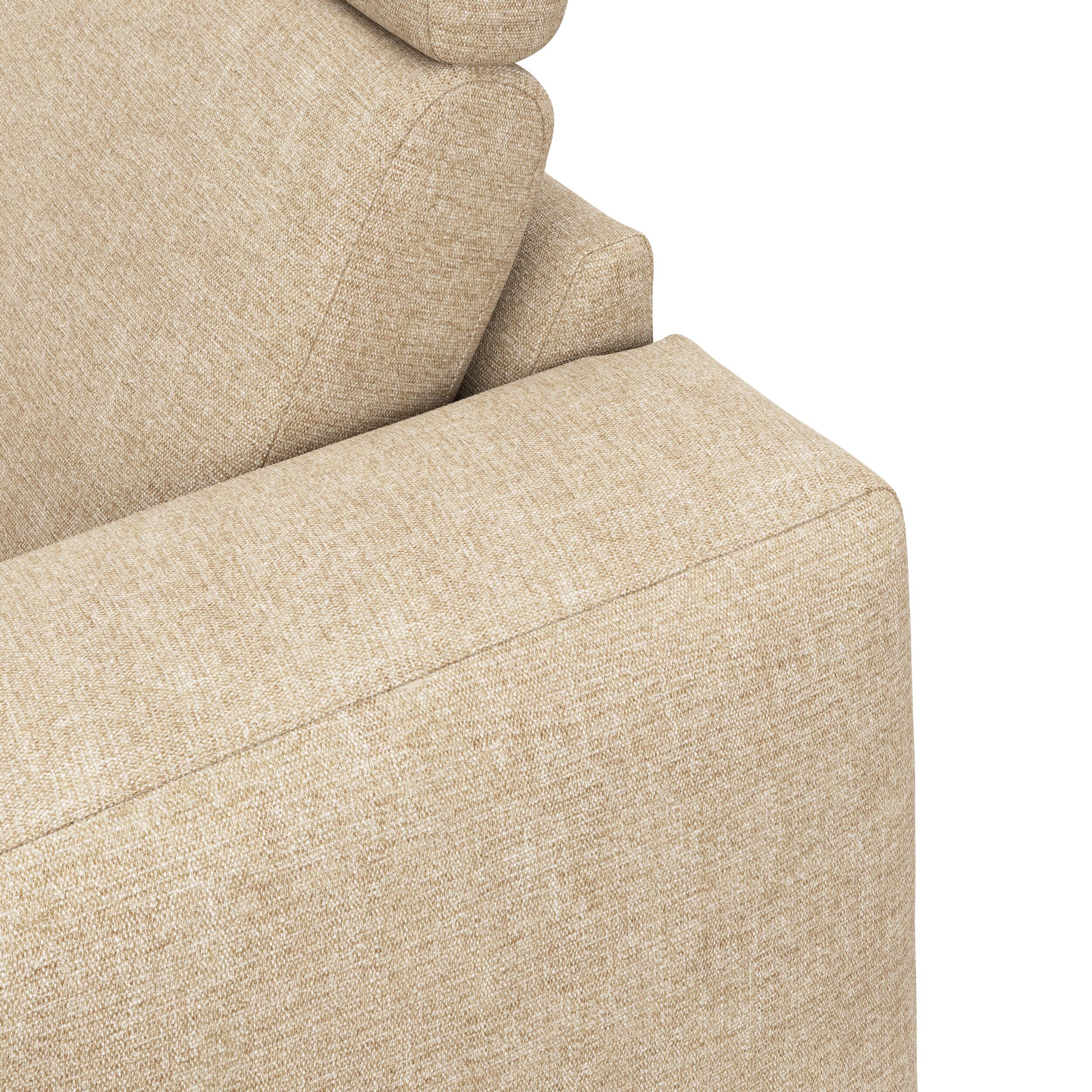 Remus venstrevendt sofa med pufafslutning 
