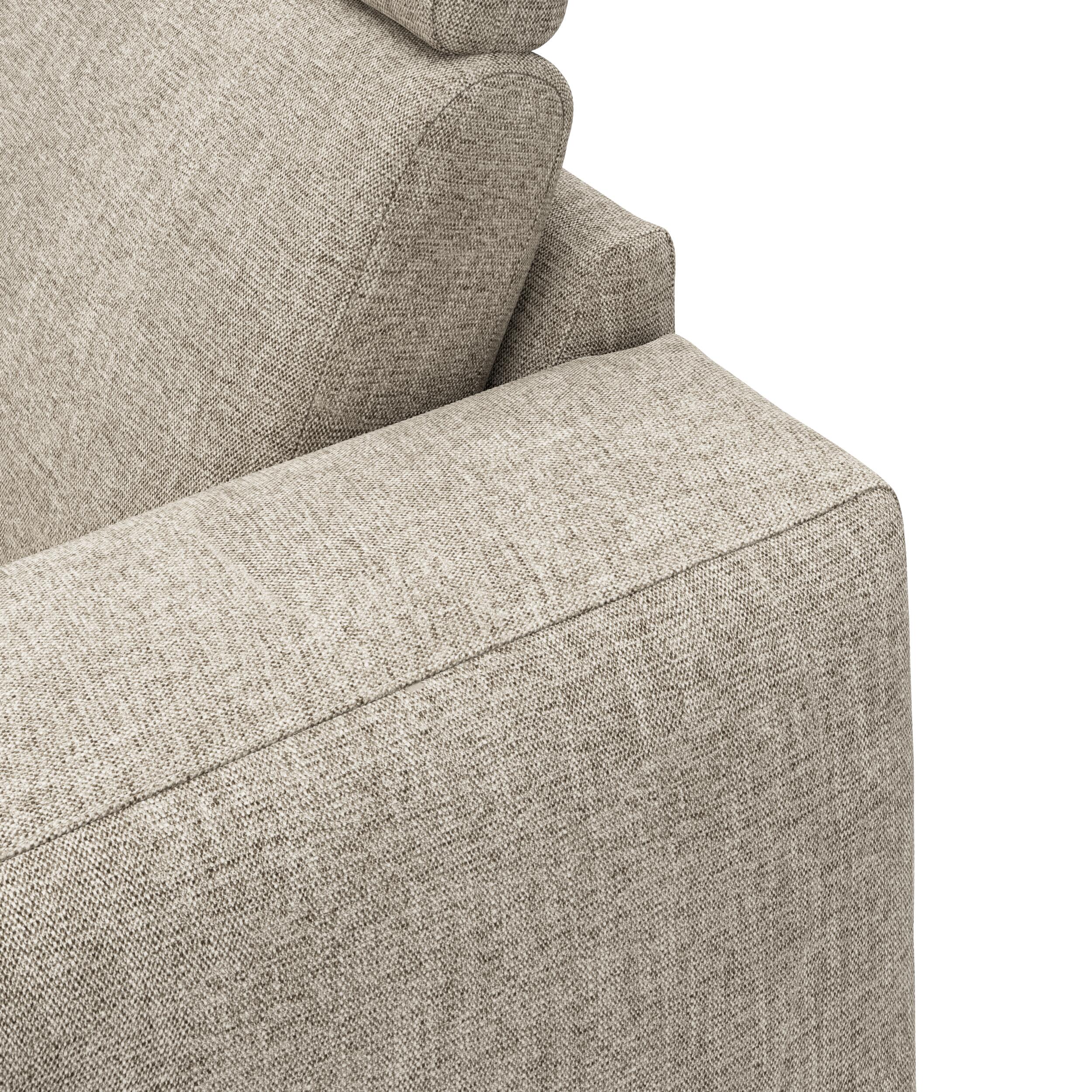 Remus venstrevendt sofa med pufafslutning 