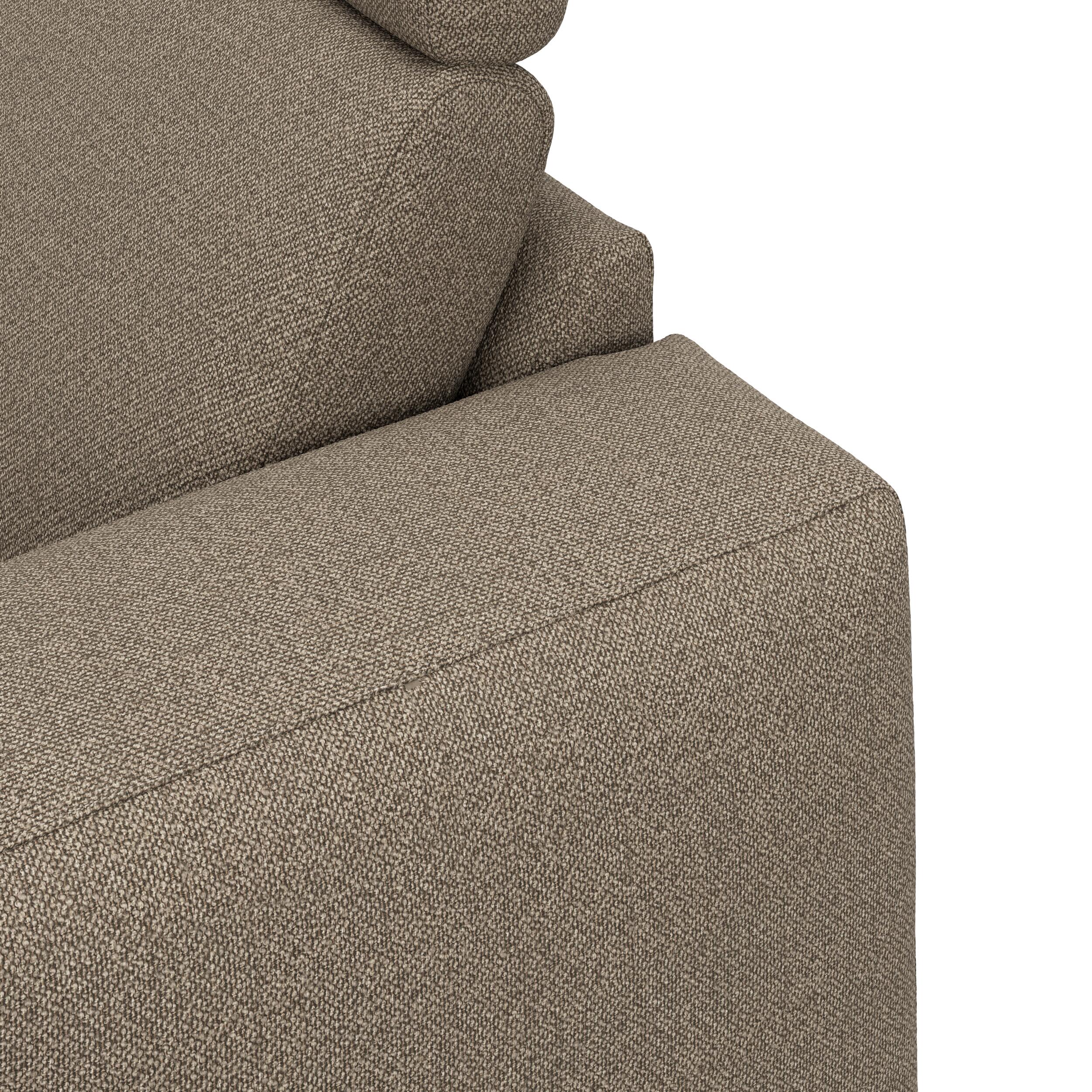 Remus venstrevendt sofa med pufafslutning 