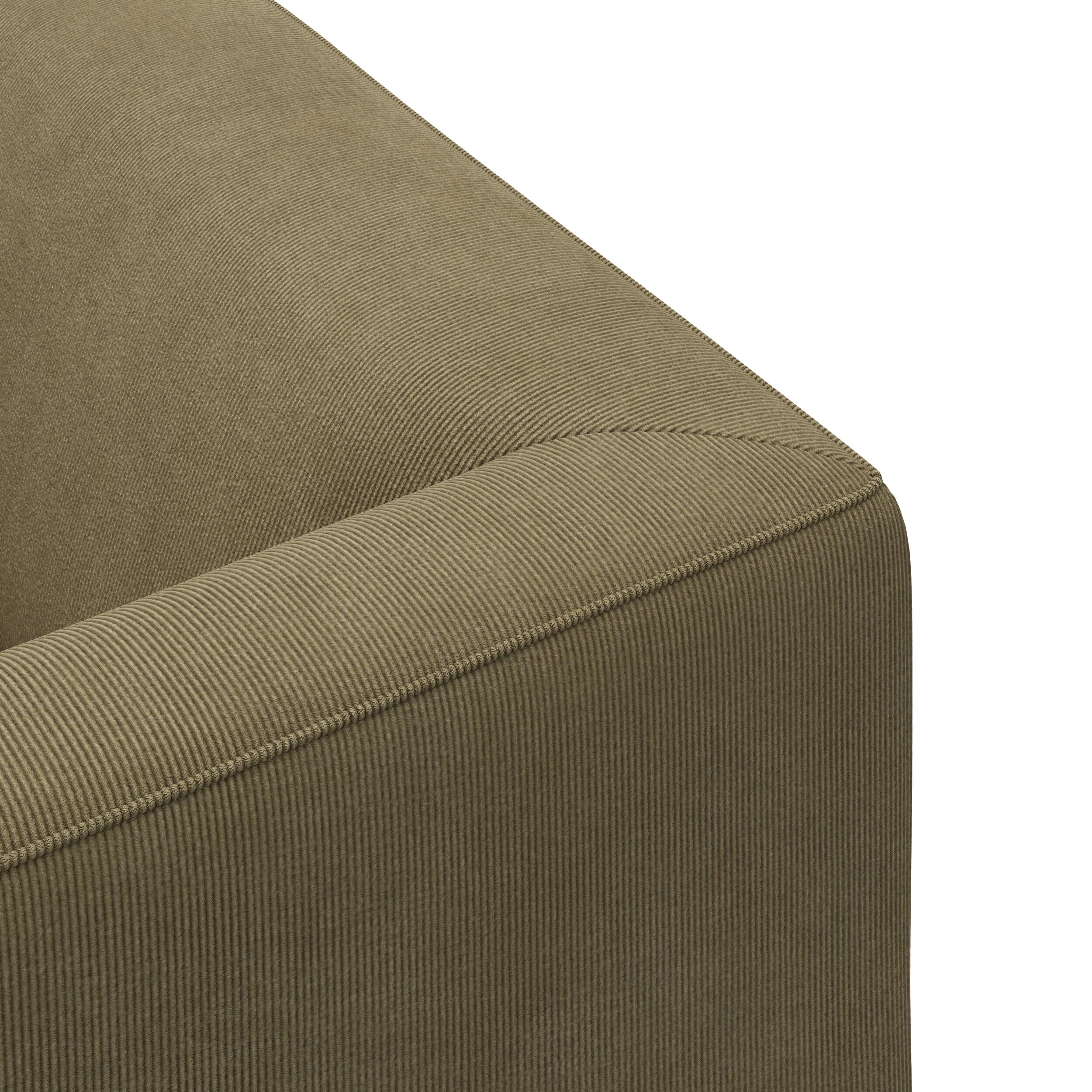 Teron venstrevendt sofa med pufafslutning 