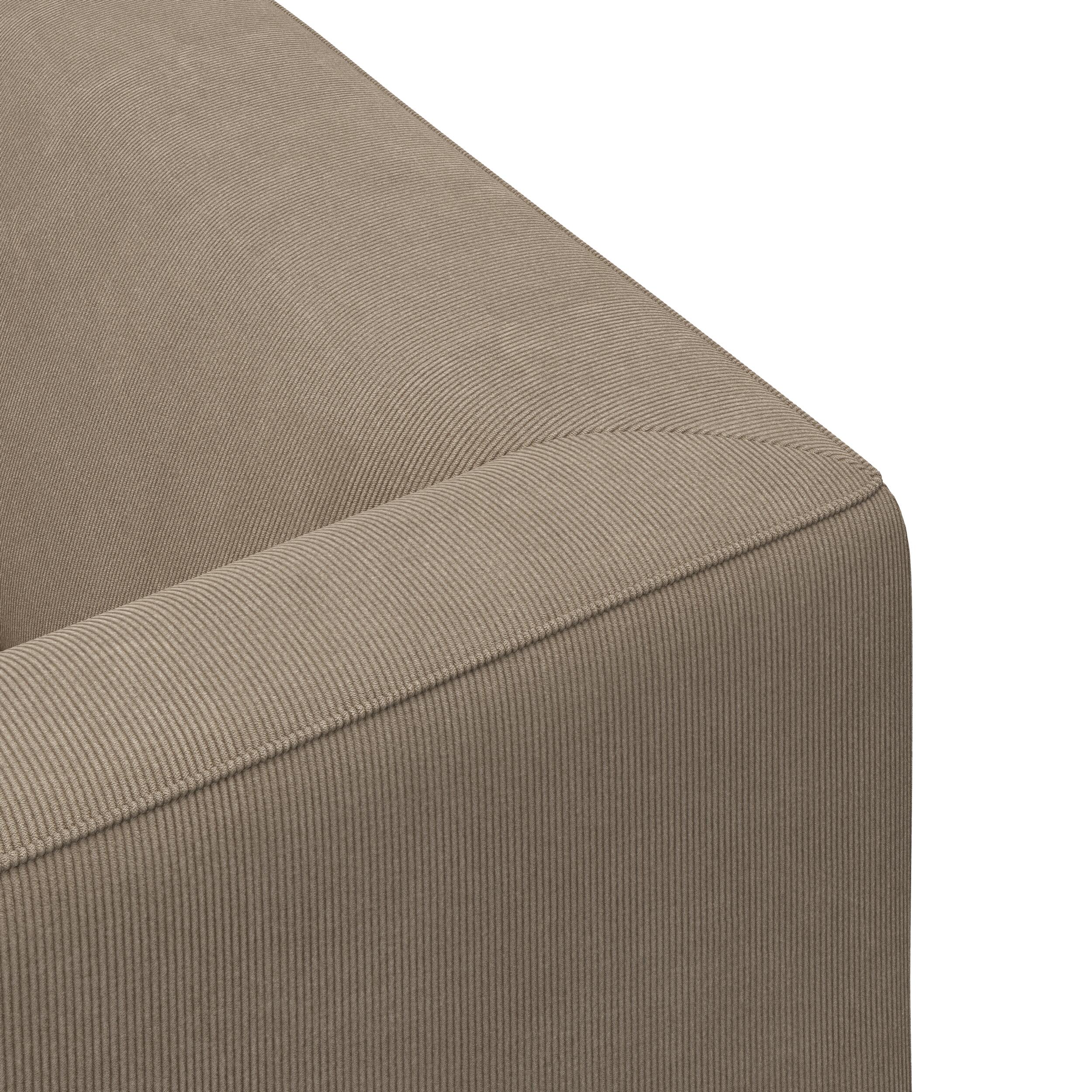 Teron venstrevendt sofa med pufafslutning 
