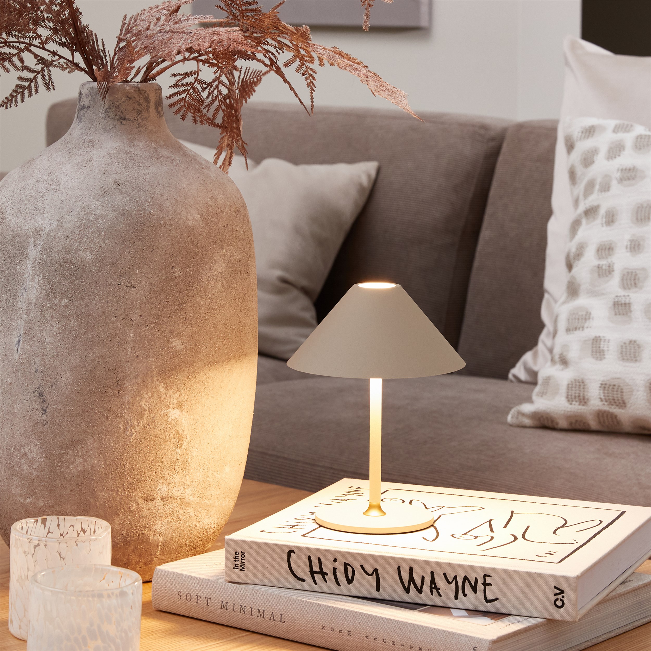 Hygge Bordlampe genopladelig 