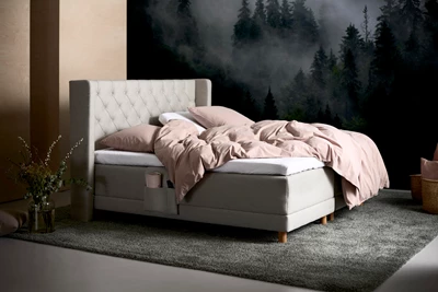 Dunlopillo Passion inkl. 10 cm Supreme Cool duo topmadras, 180 x 200 cm bokselevationsseng