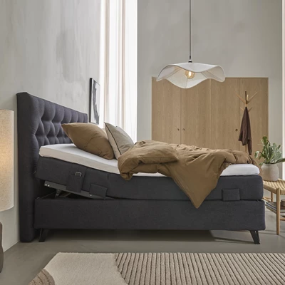 Wonderland 412 W8 inkl. topmadras, 210 x 210 cm elevationsseng
