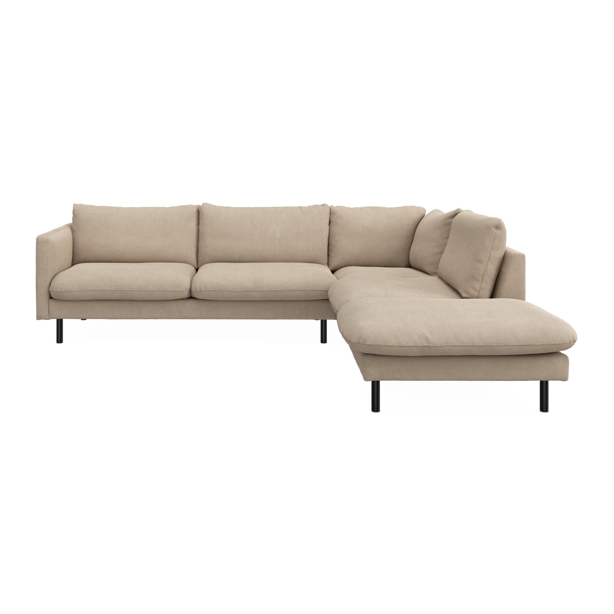 Bjorn højrevendt sofa med pufafslutning 