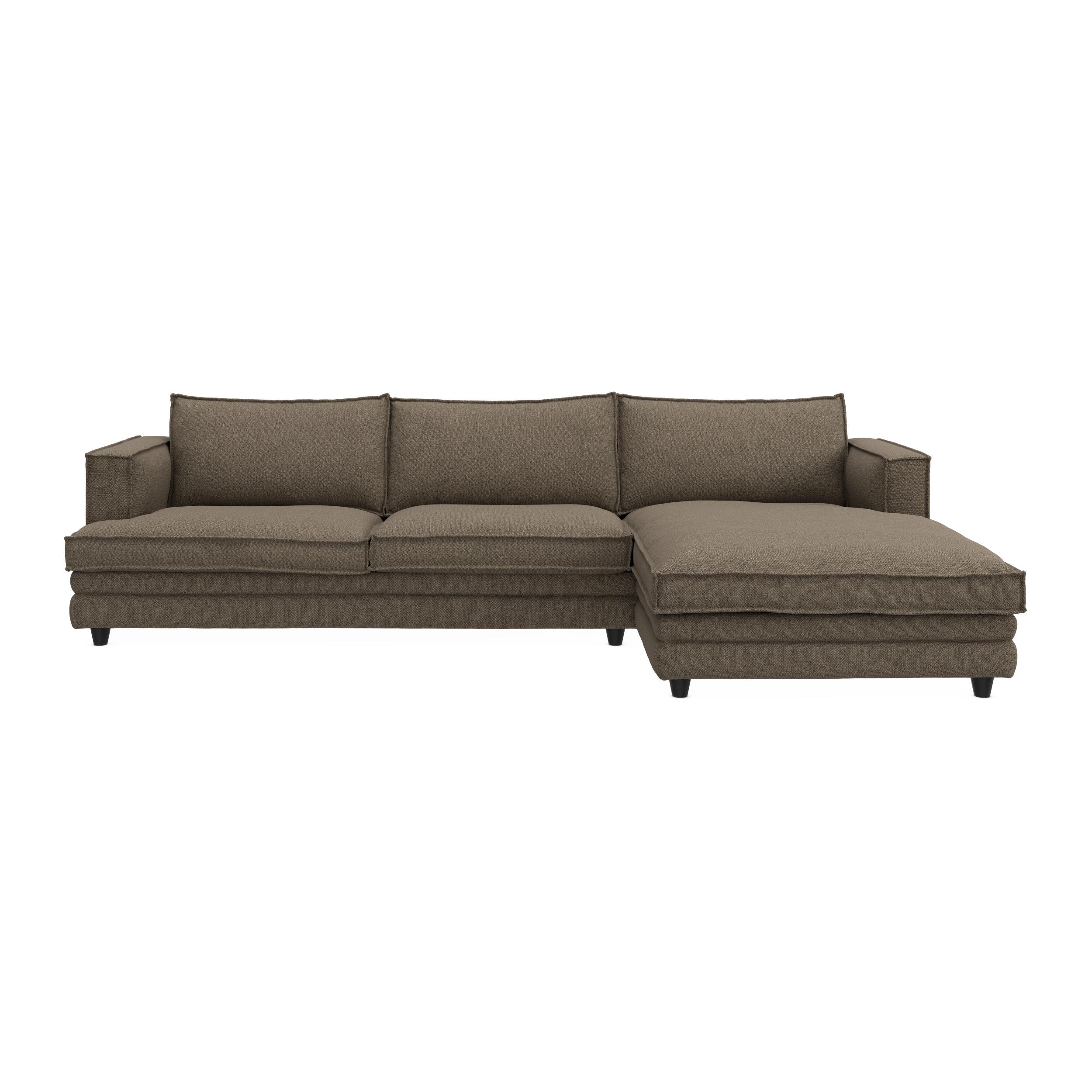 Agir højrevendt sofa med chaiselong 