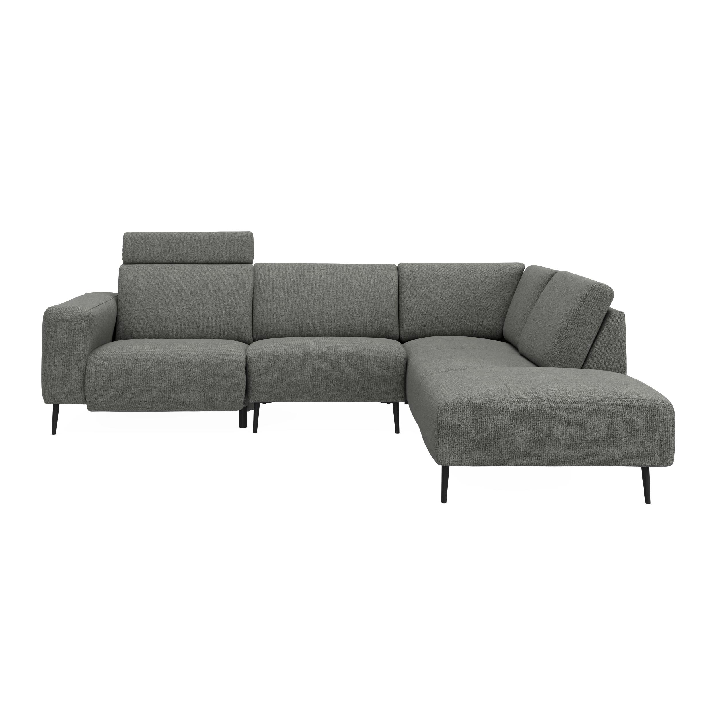 Remus højrevendt sofa med pufafslutning 