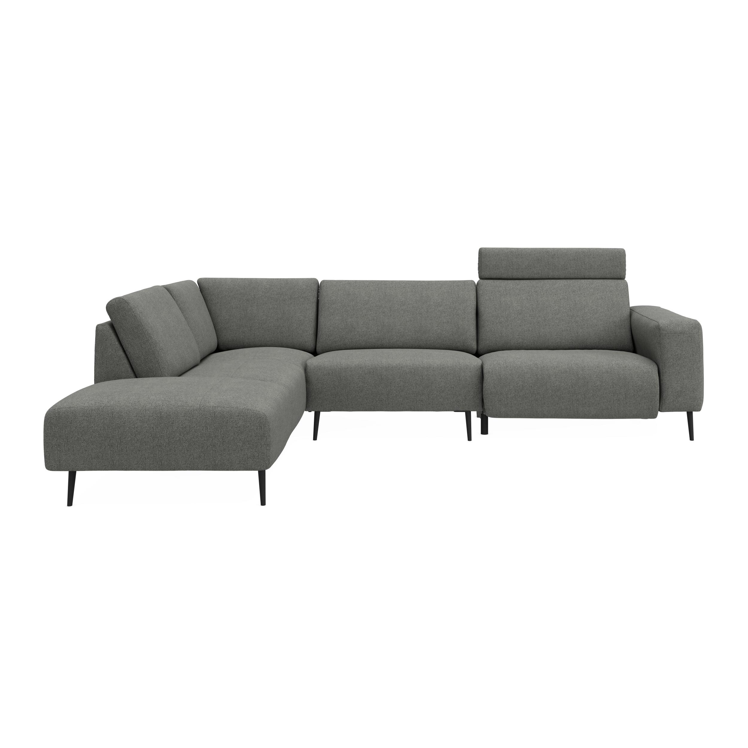 Remus venstrevendt sofa med pufafslutning 