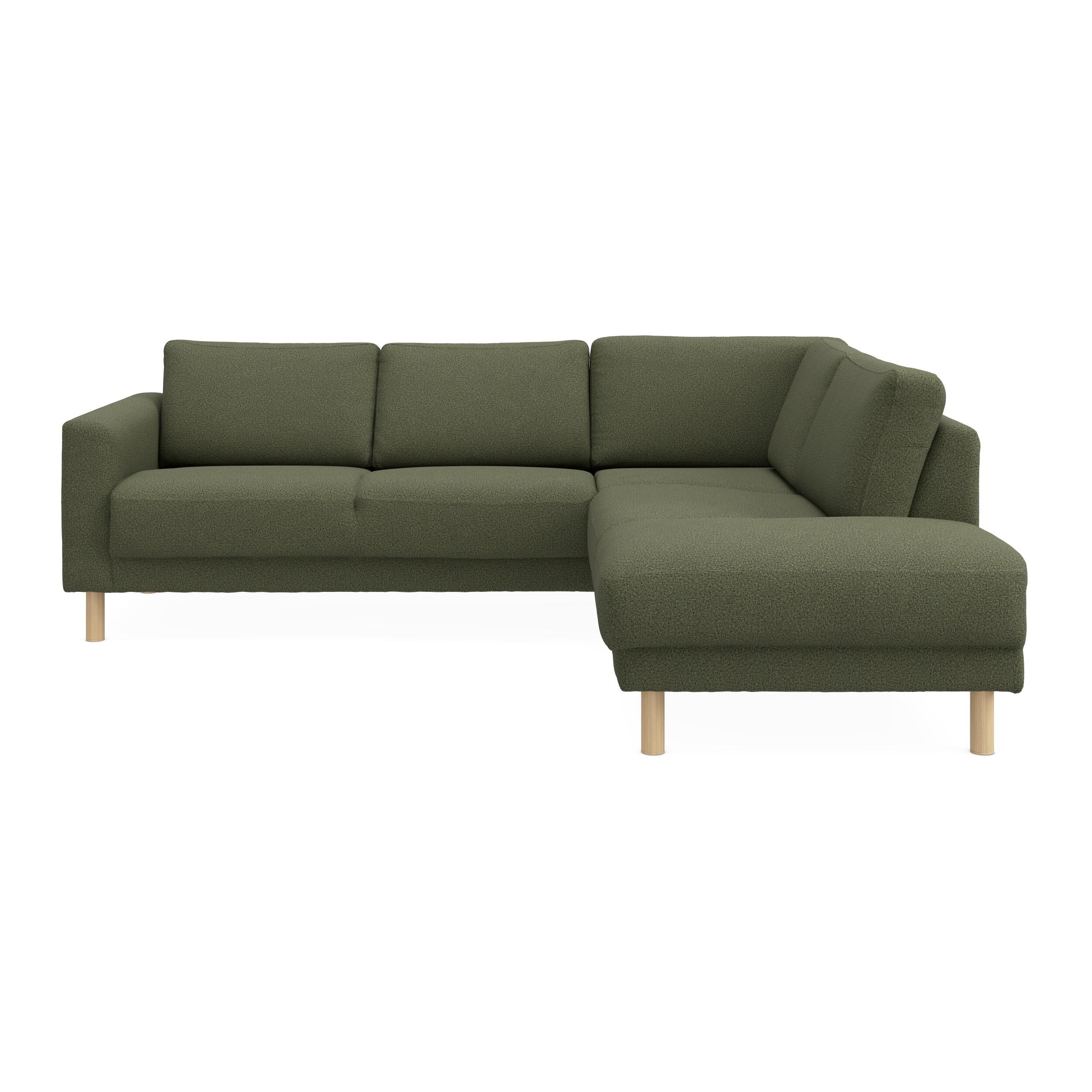 Cleveland højrevendt sofa med pufafslutning 