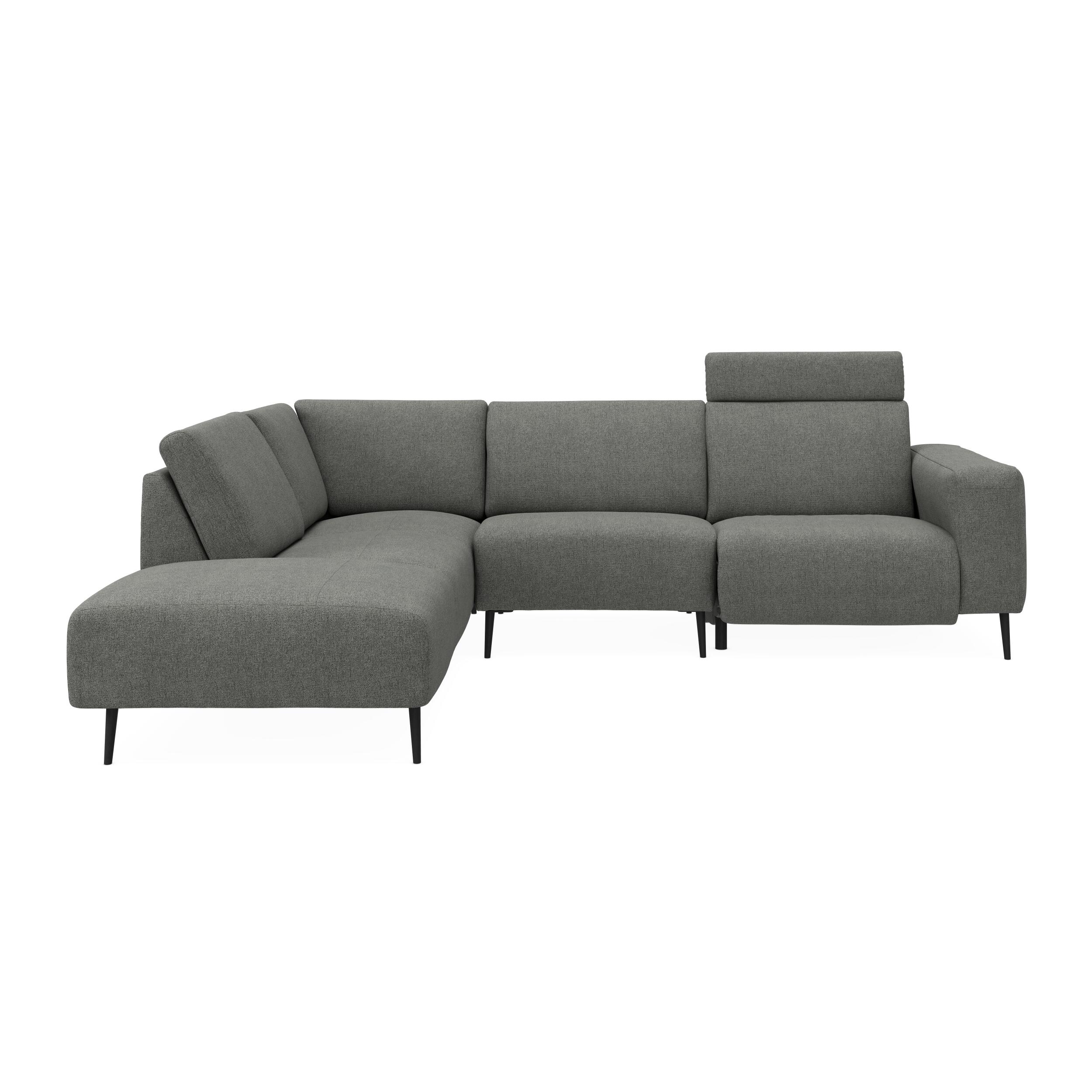Remus venstrevendt sofa med pufafslutning 