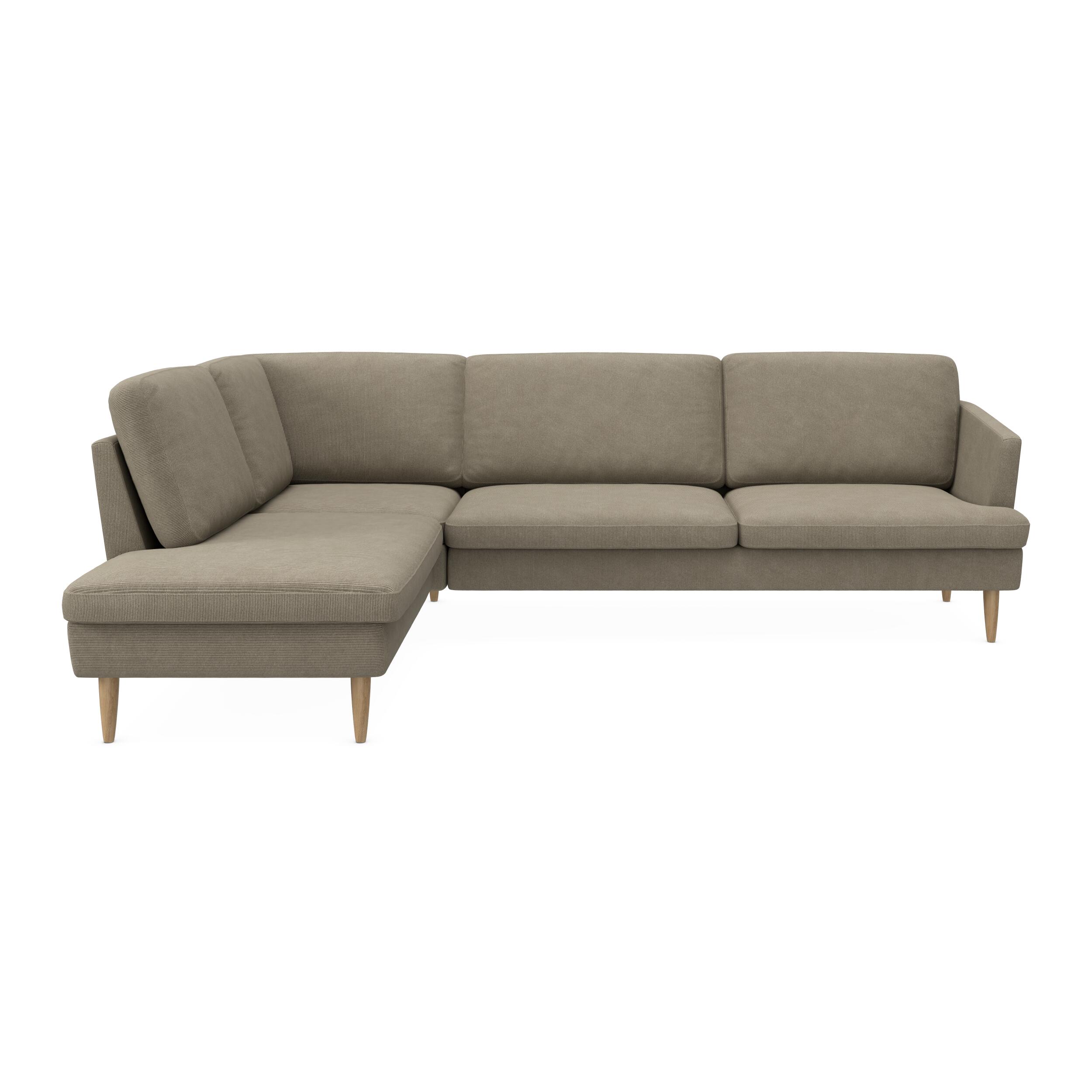 Timian venstrevendt hjørnesofa med pufafslutning 