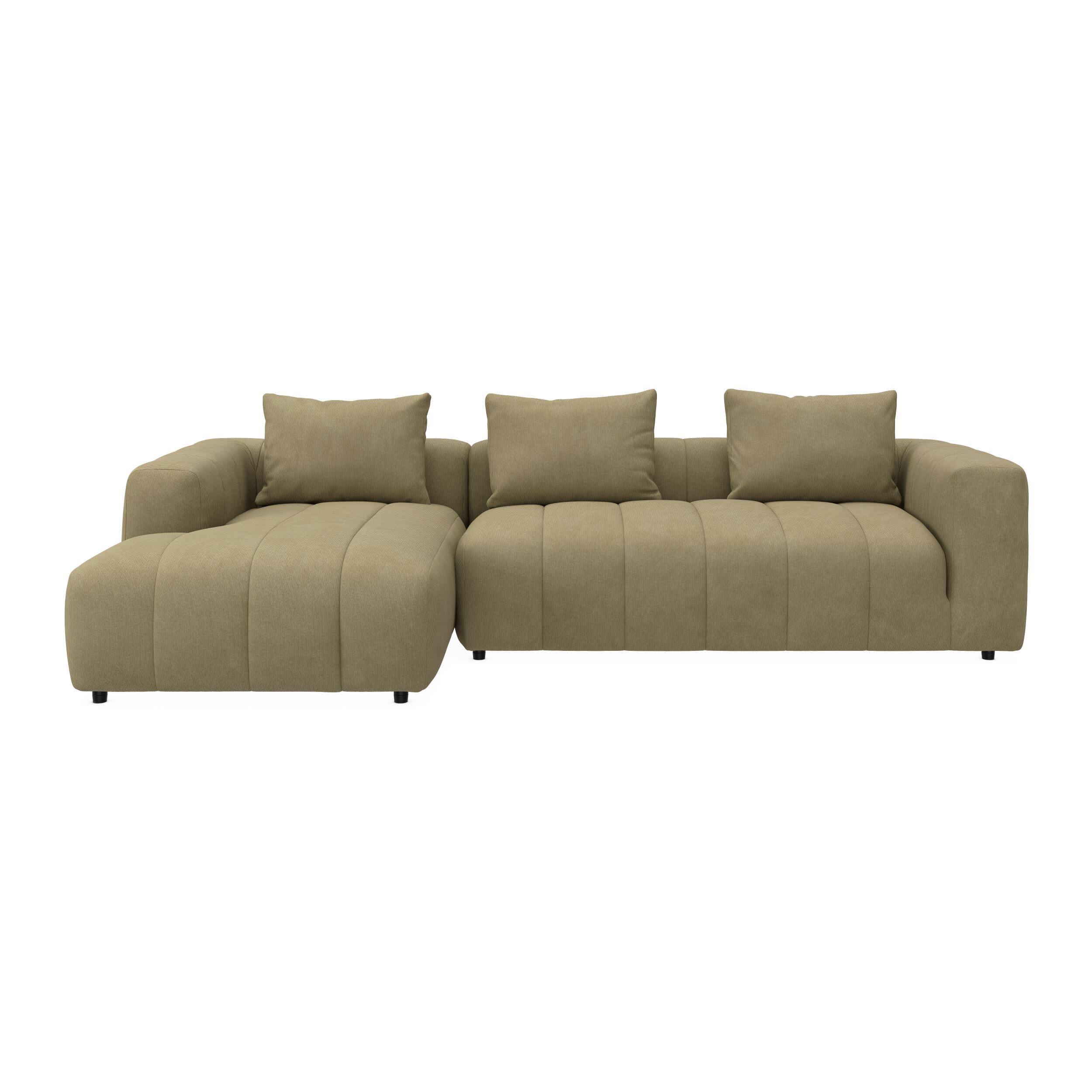 Ingvar venstrevendt sofa med chaiselong 