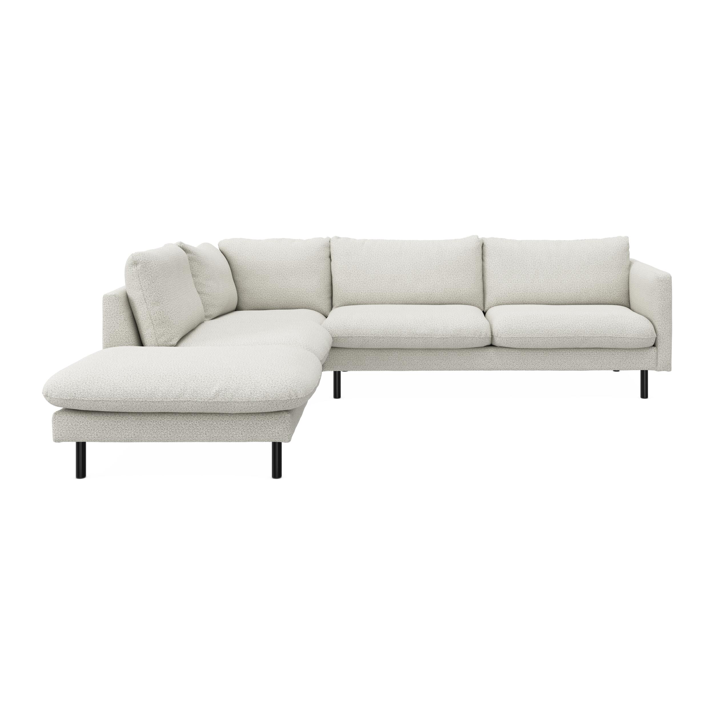 Bjorn venstrevendt sofa med pufafslutning 