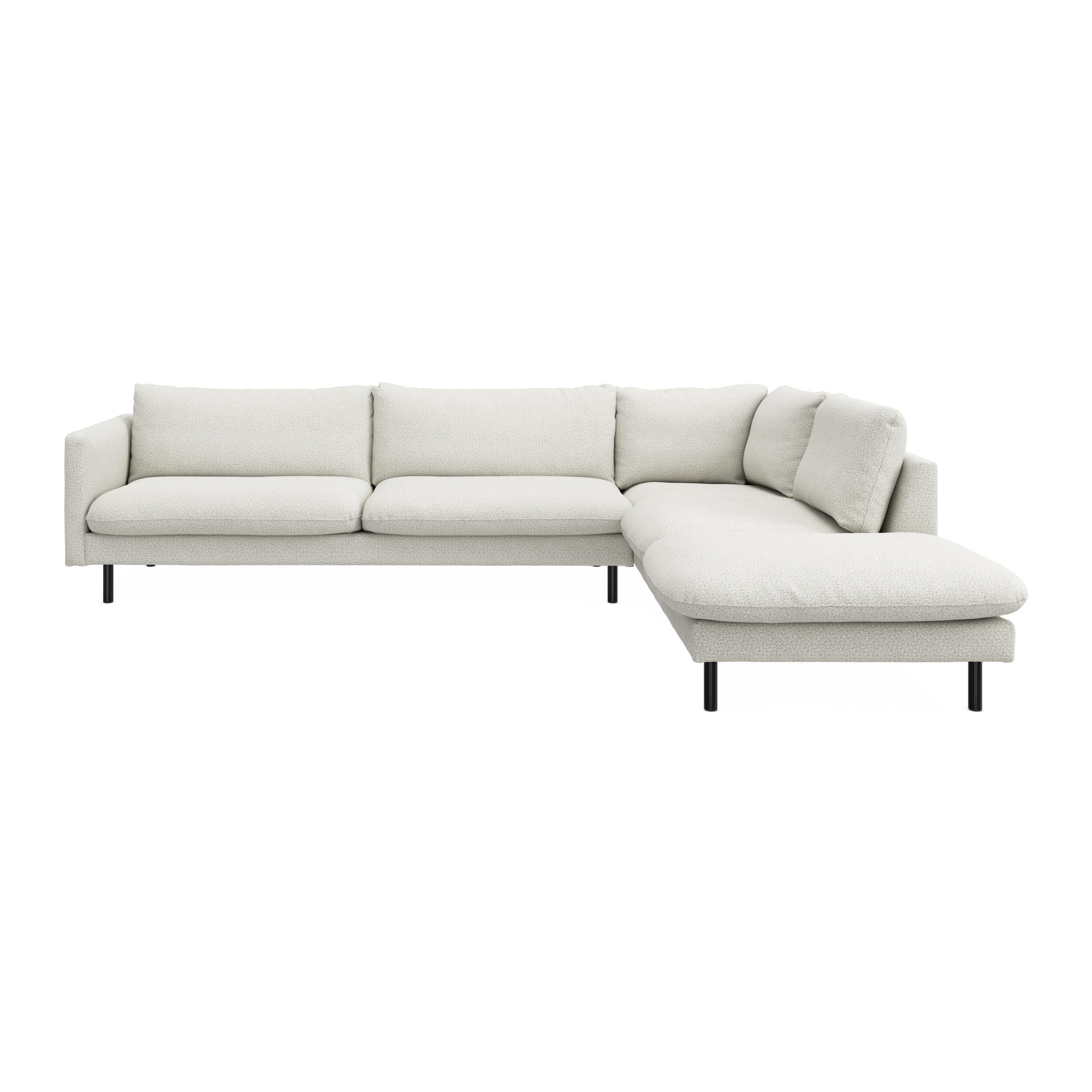 Bjorn højrevendt sofa med pufafslutning 