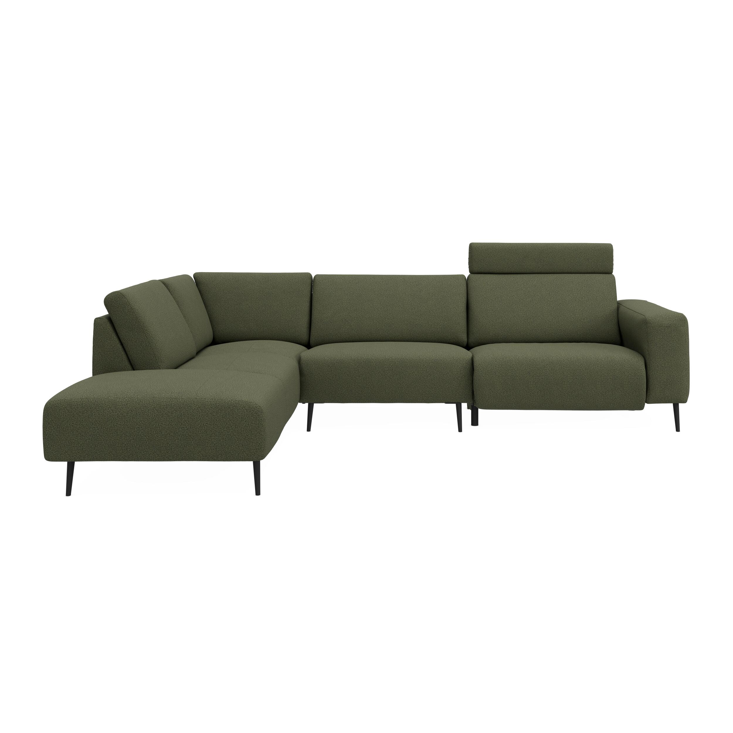 Remus venstrevendt sofa med pufafslutning 