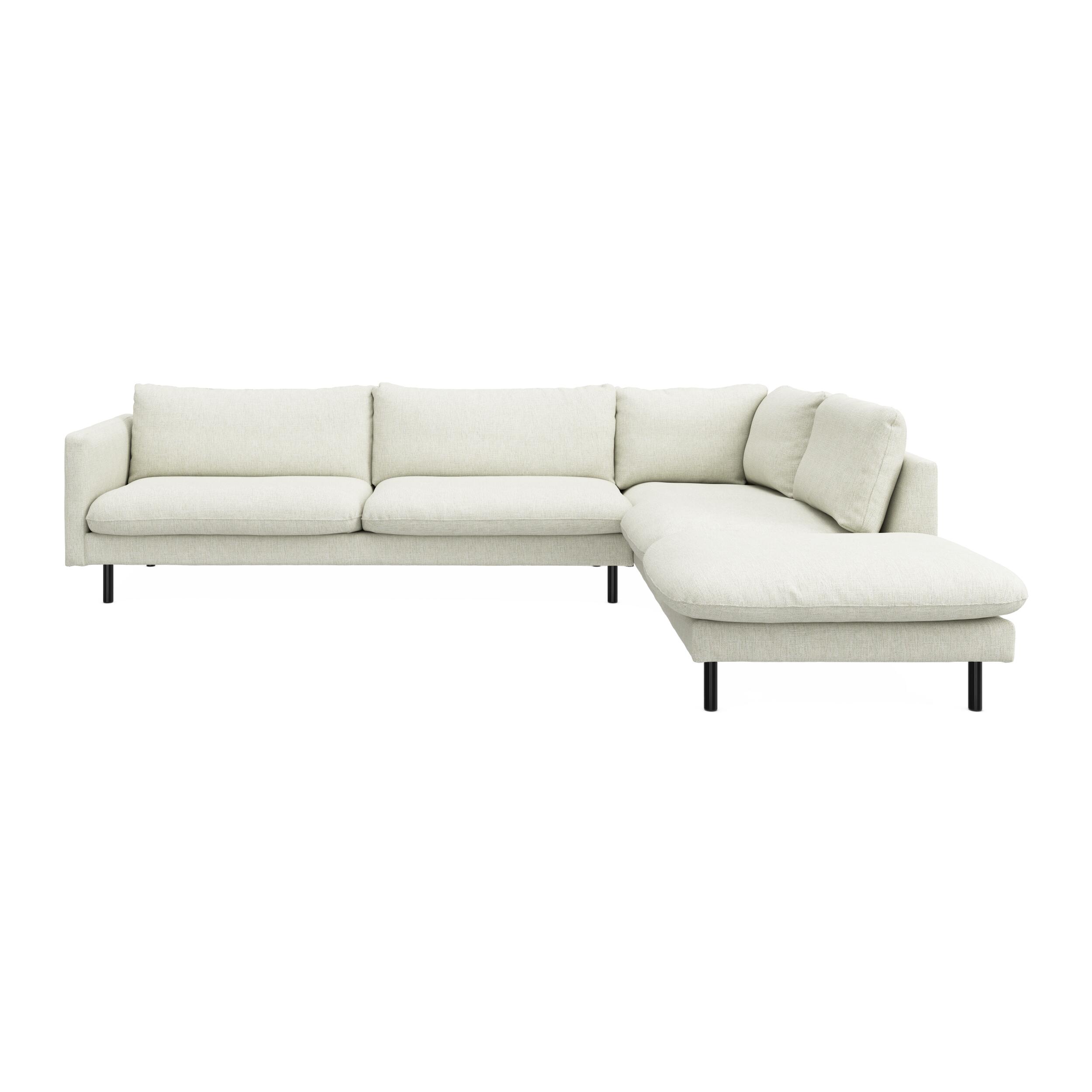Bjorn højrevendt sofa med pufafslutning 