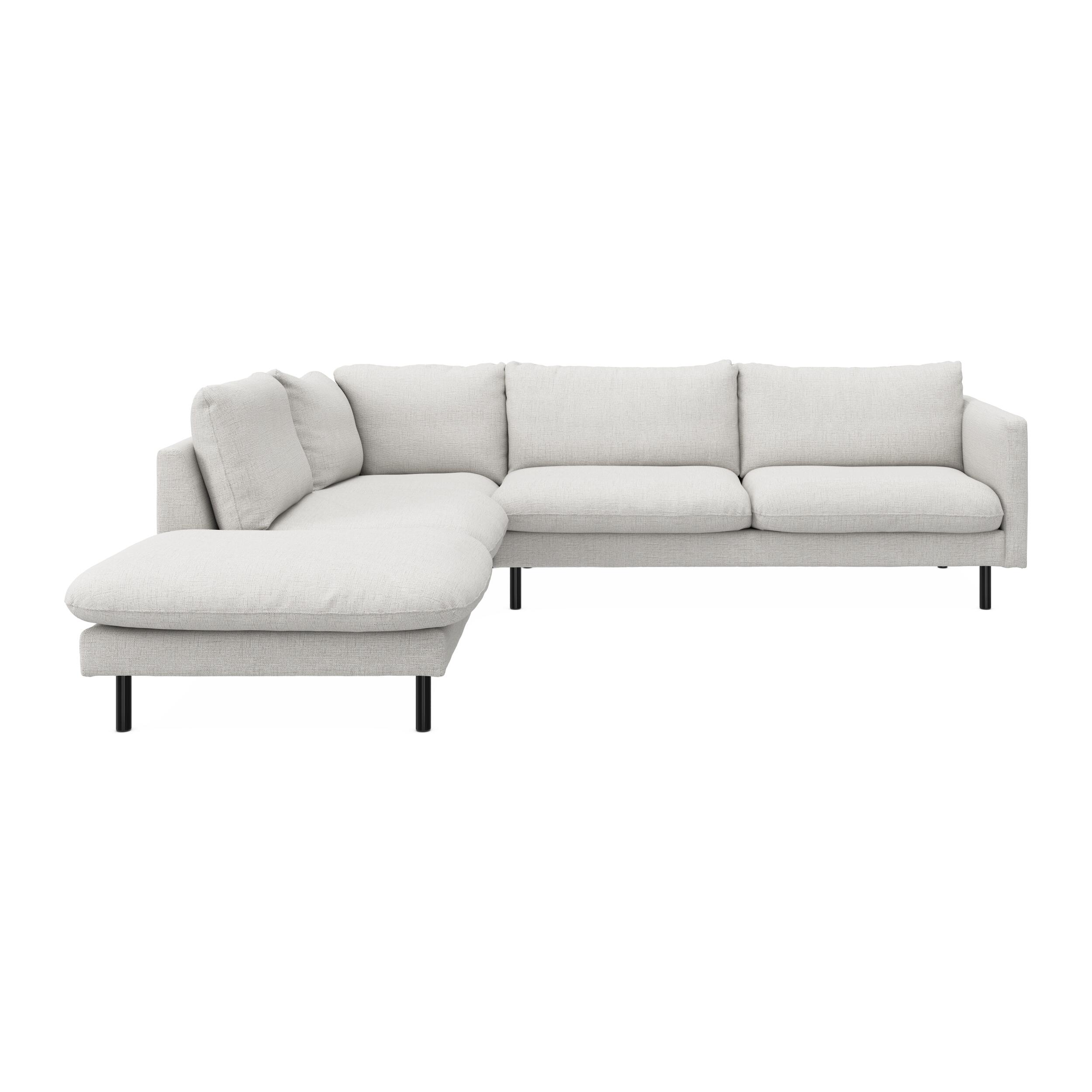 Bjorn venstrevendt sofa med pufafslutning 