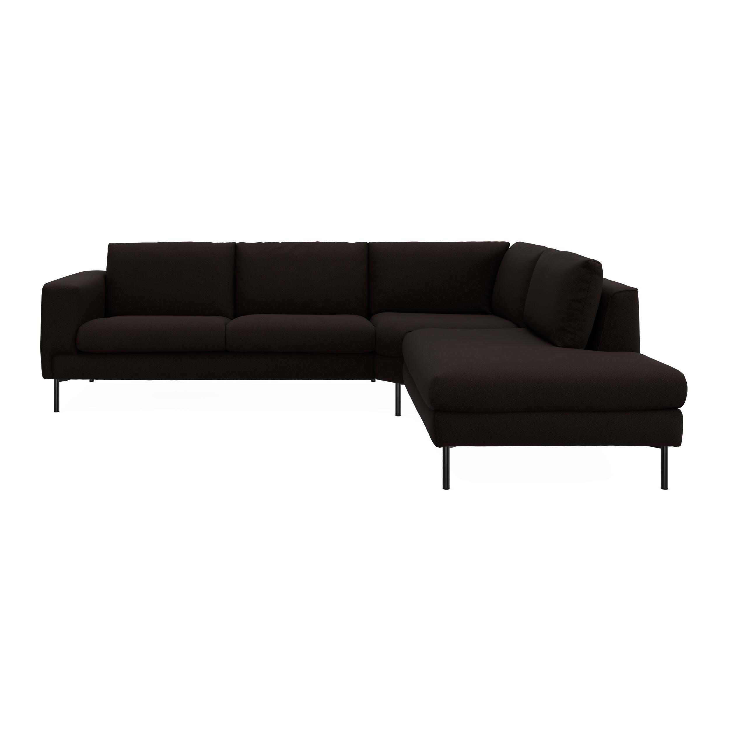 Nyland højrevendt hjørnesofa med pufafslutning 