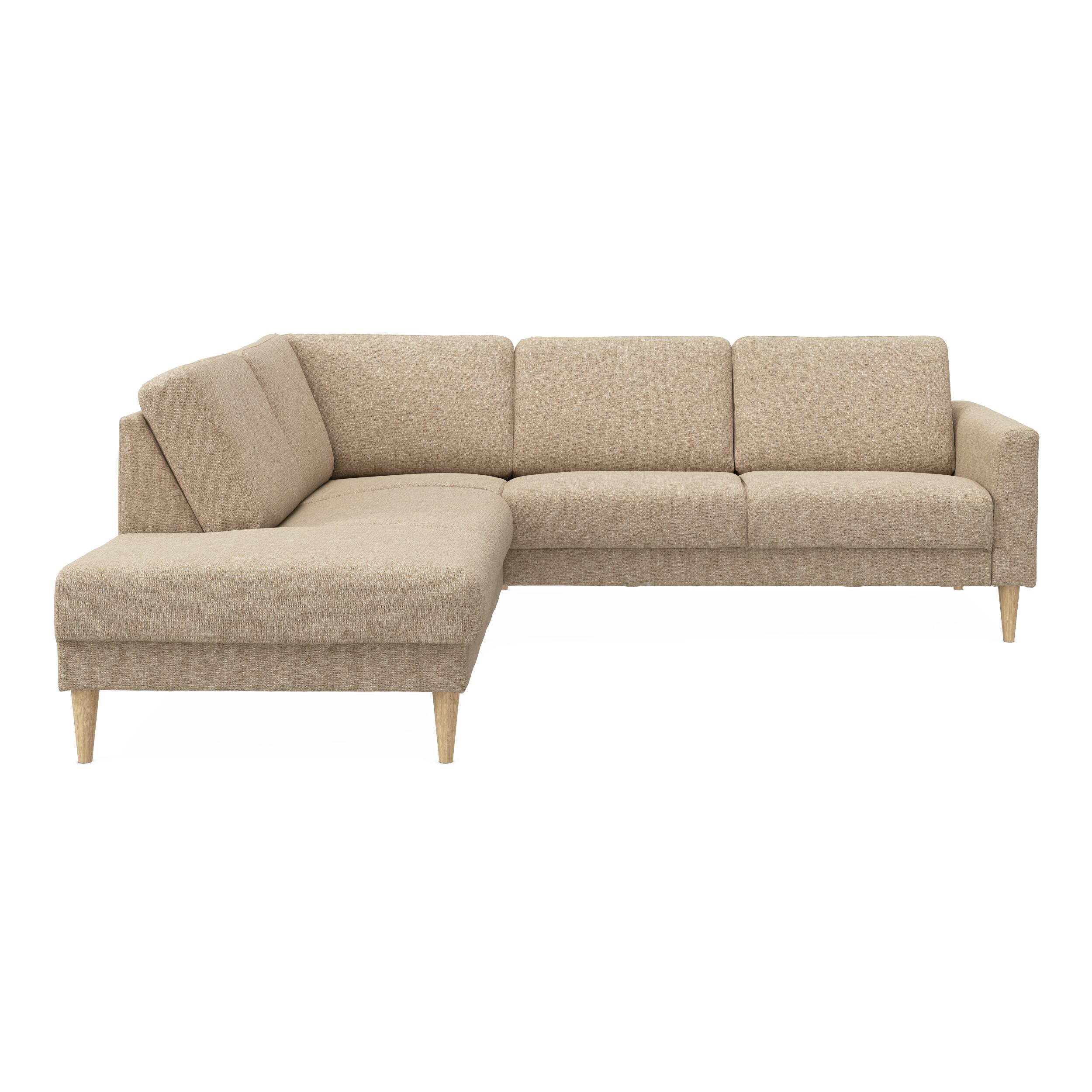 Linea venstrevendt hjørnesofa med pufafslutning 