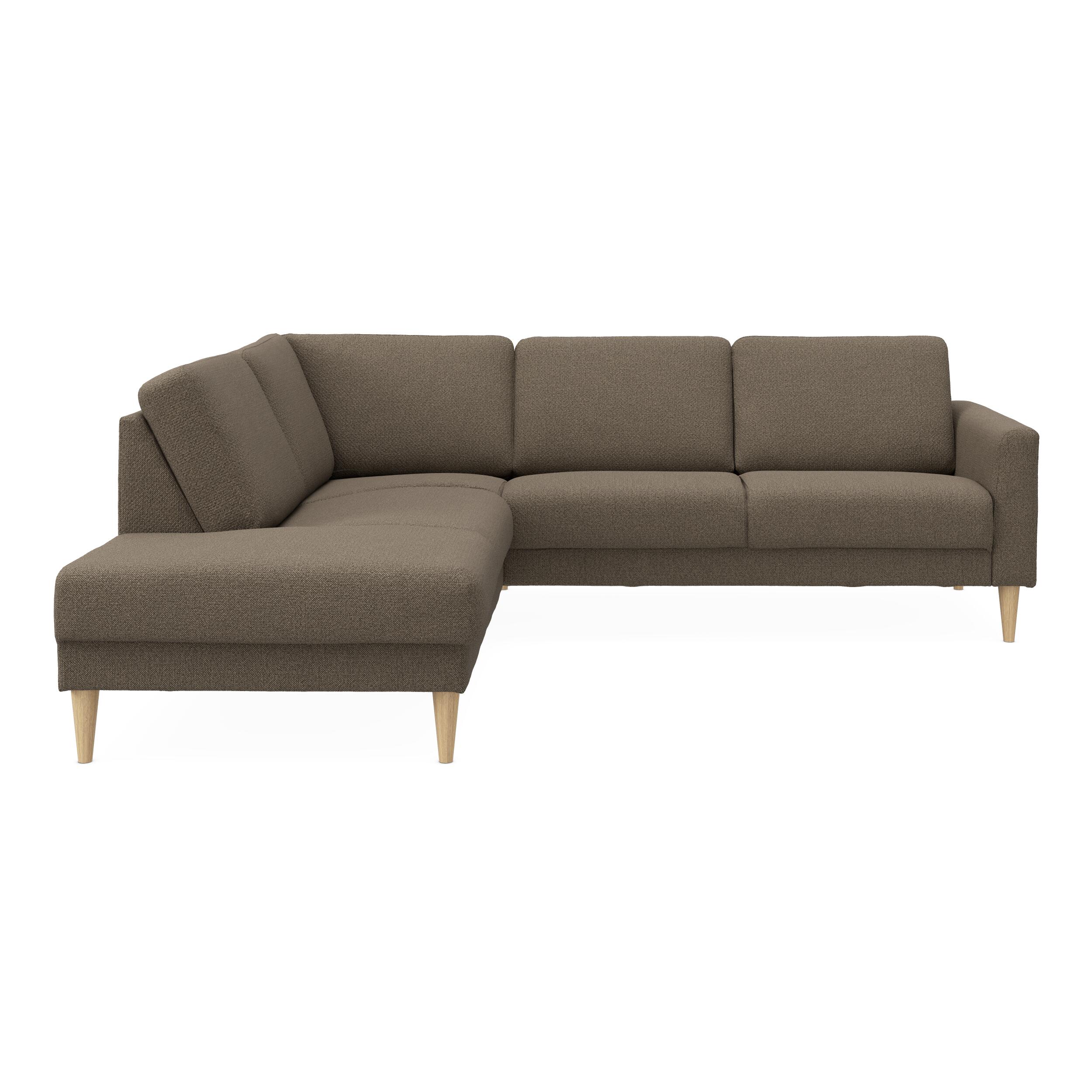 Linea venstrevendt hjørnesofa med pufafslutning 