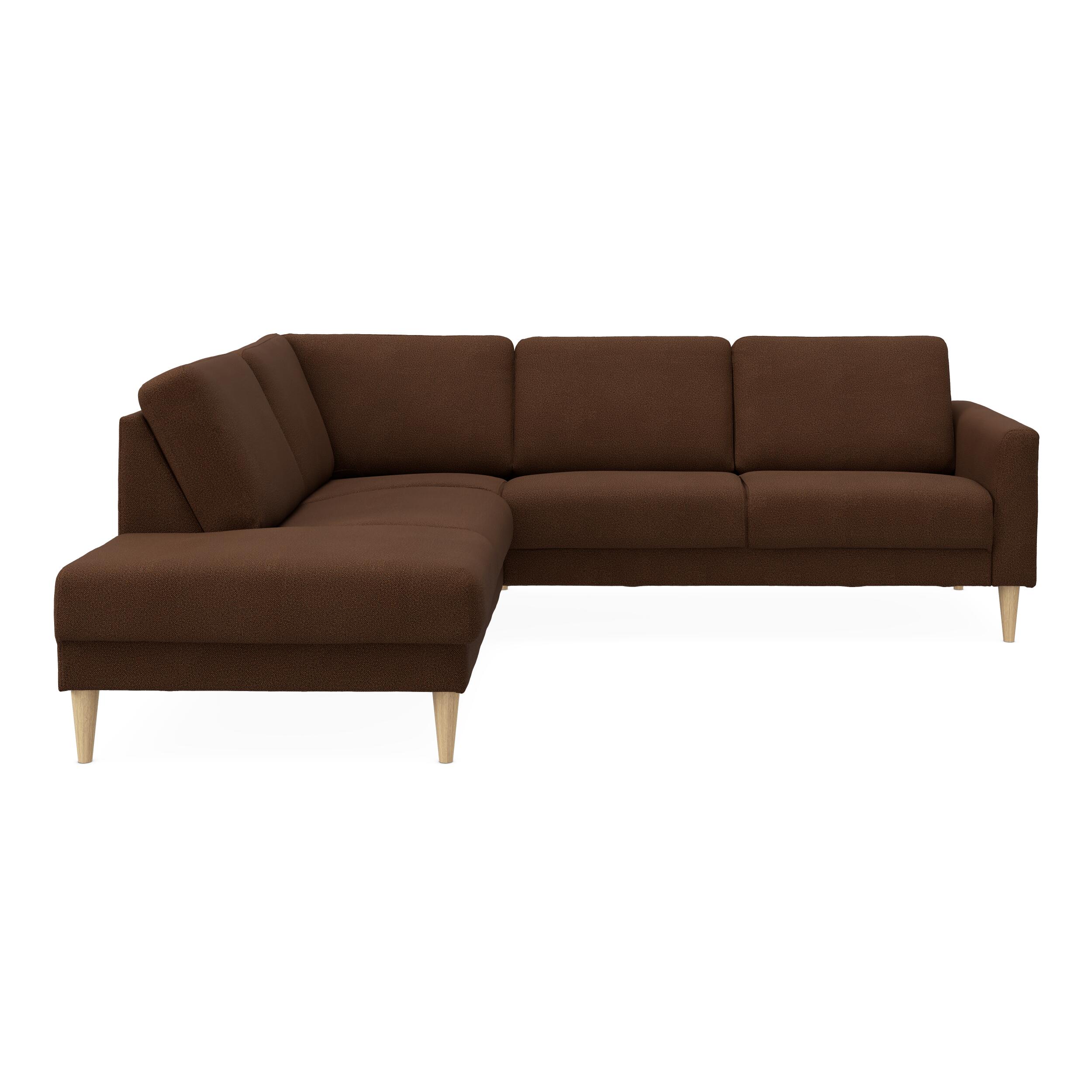 Linea venstrevendt hjørnesofa med pufafslutning 