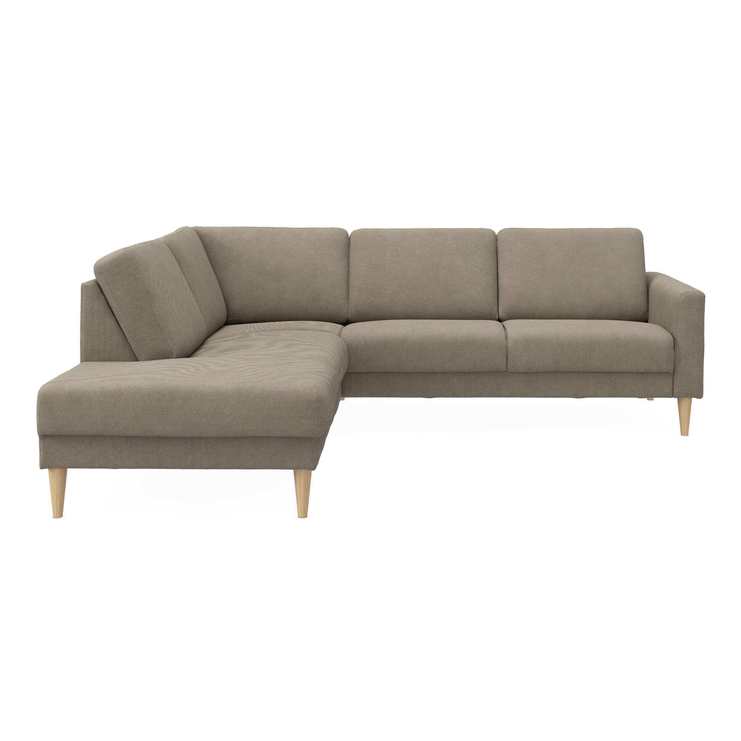 Linea venstrevendt hjørnesofa med pufafslutning 