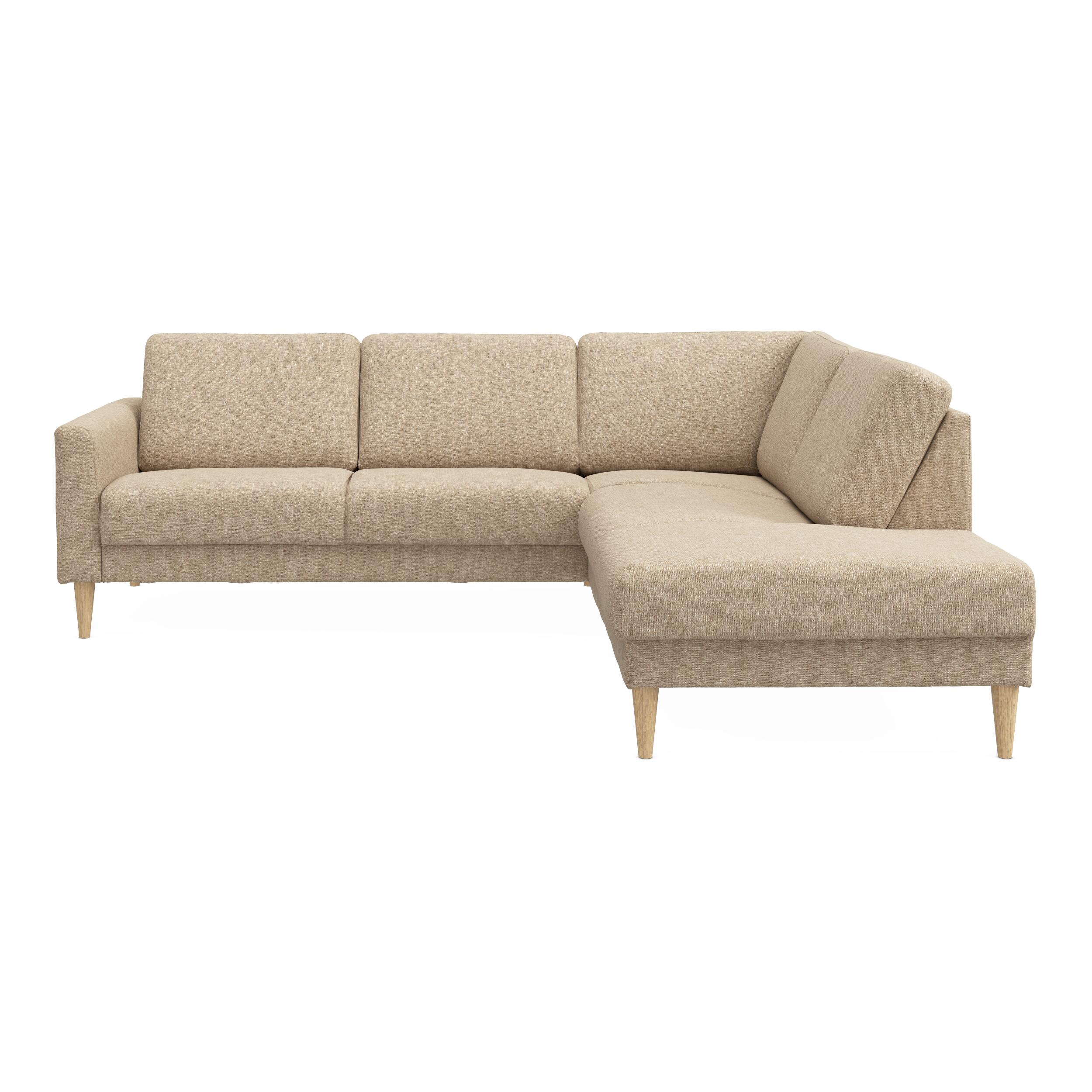 Linea højrevendt hjørnesofa med pufafslutning 