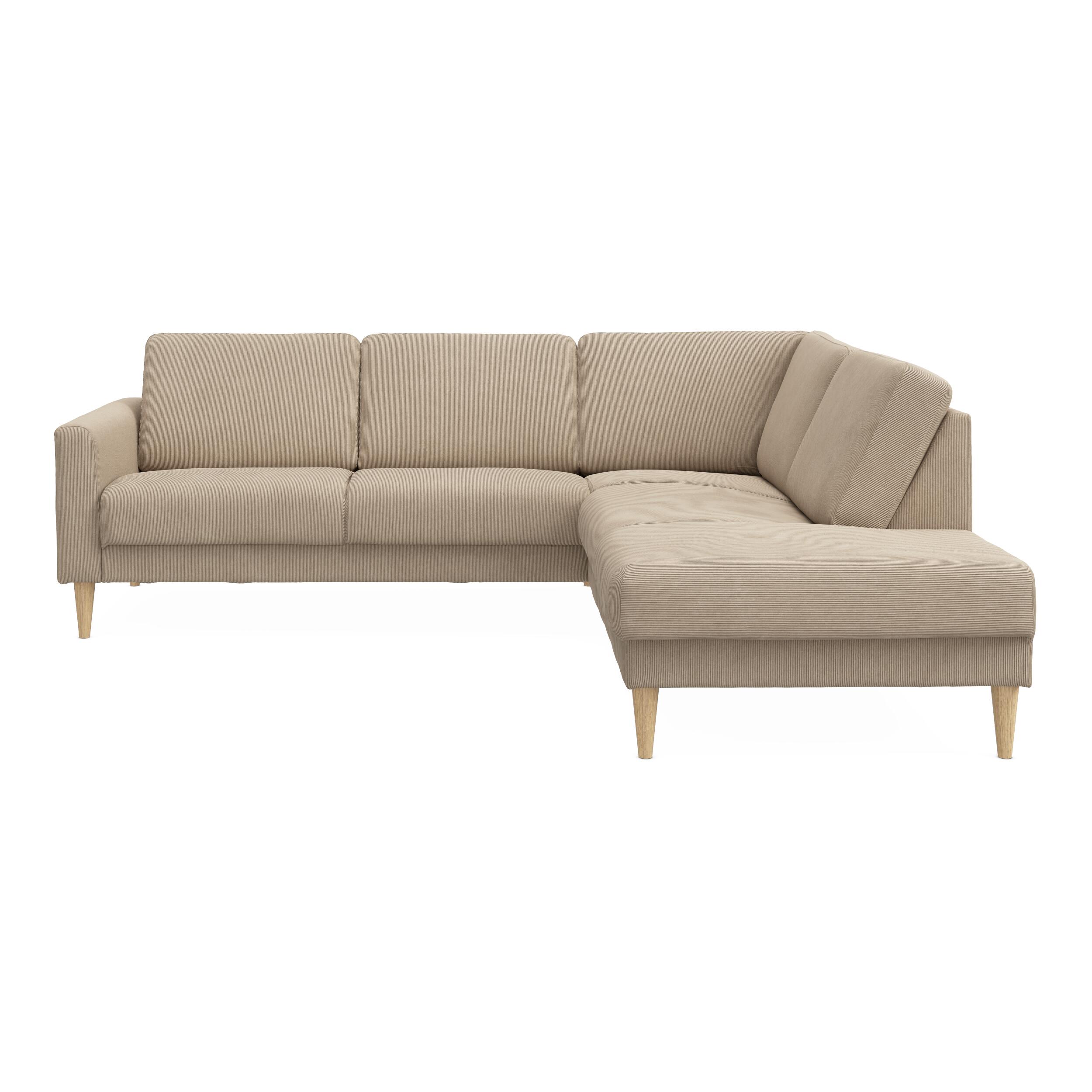 Linea højrevendt hjørnesofa med pufafslutning 