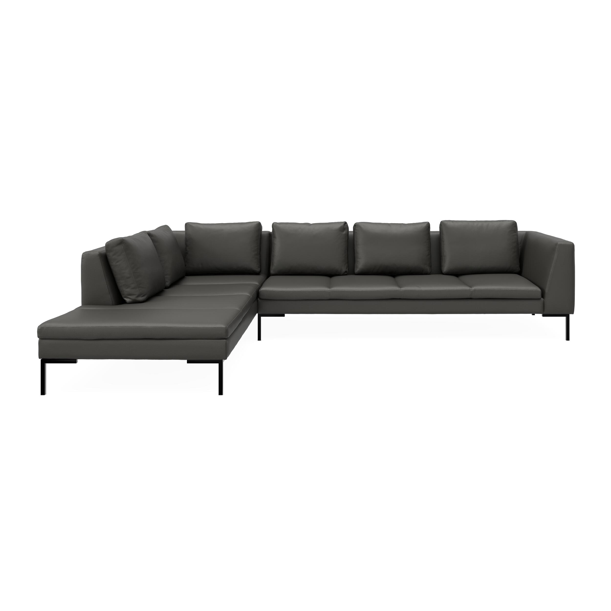 Nordskov venstrevendt hjørnesofa med pufafslutning 