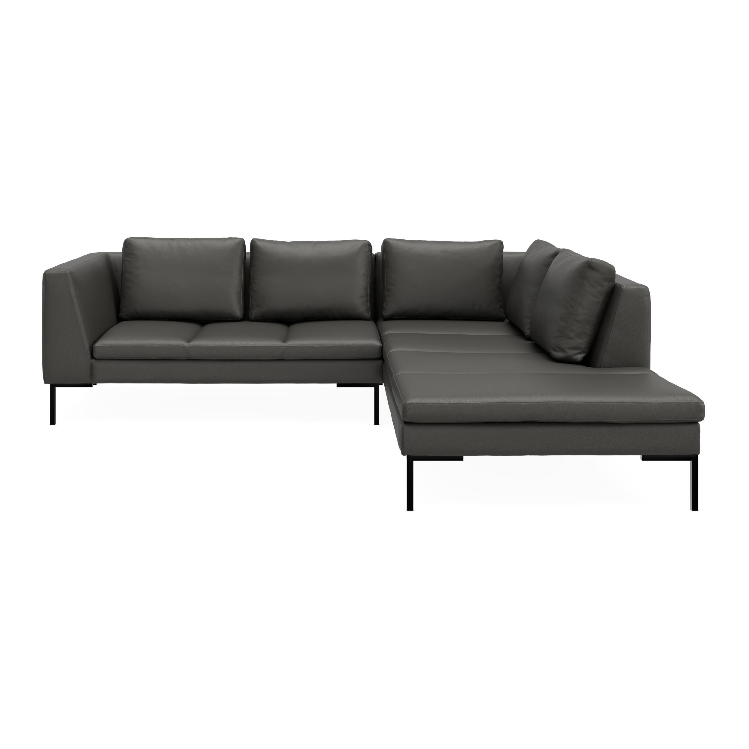 Nordskov højrevendt hjørnesofa med pufafslutning 