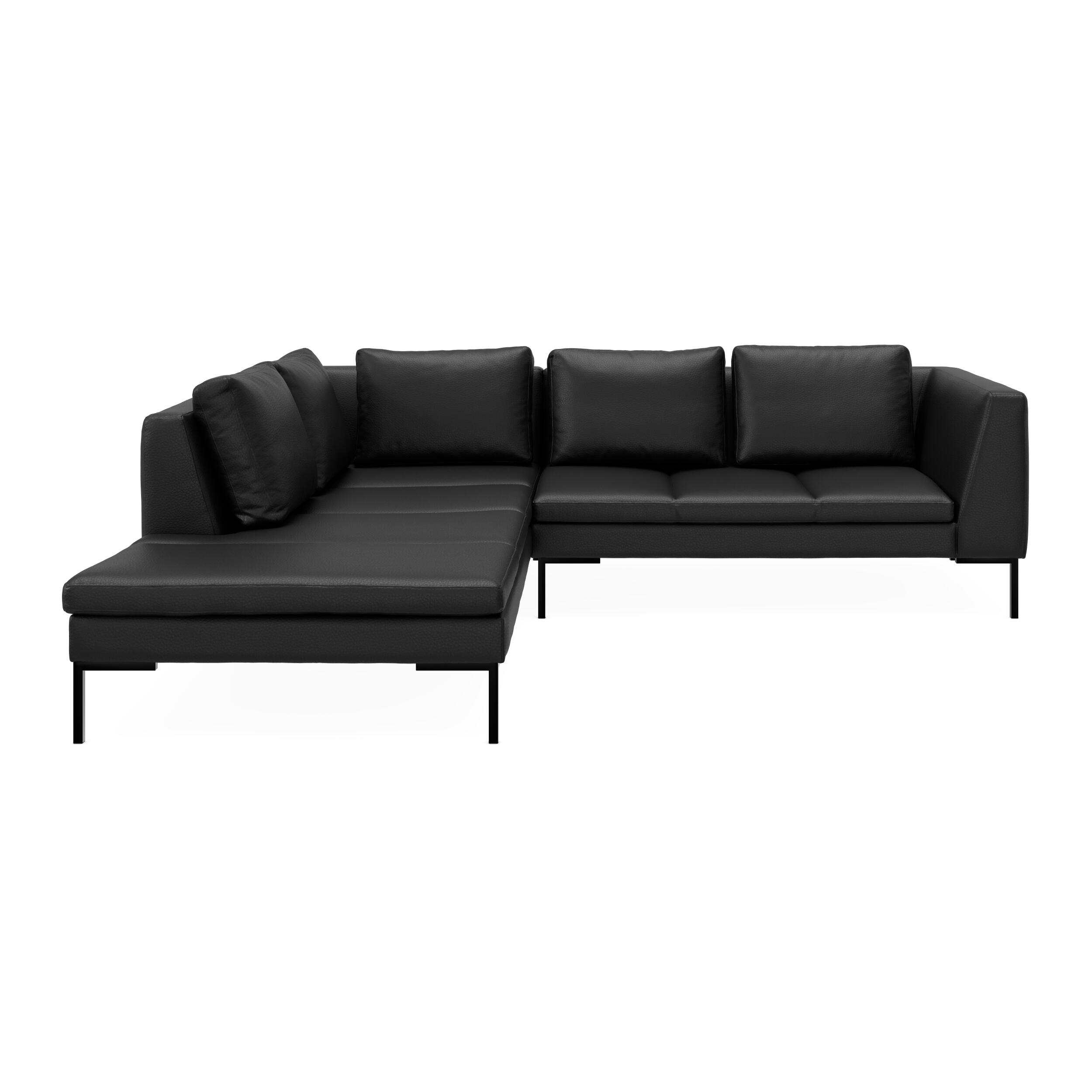 Nordskov venstrevendt hjørnesofa med pufafslutning 