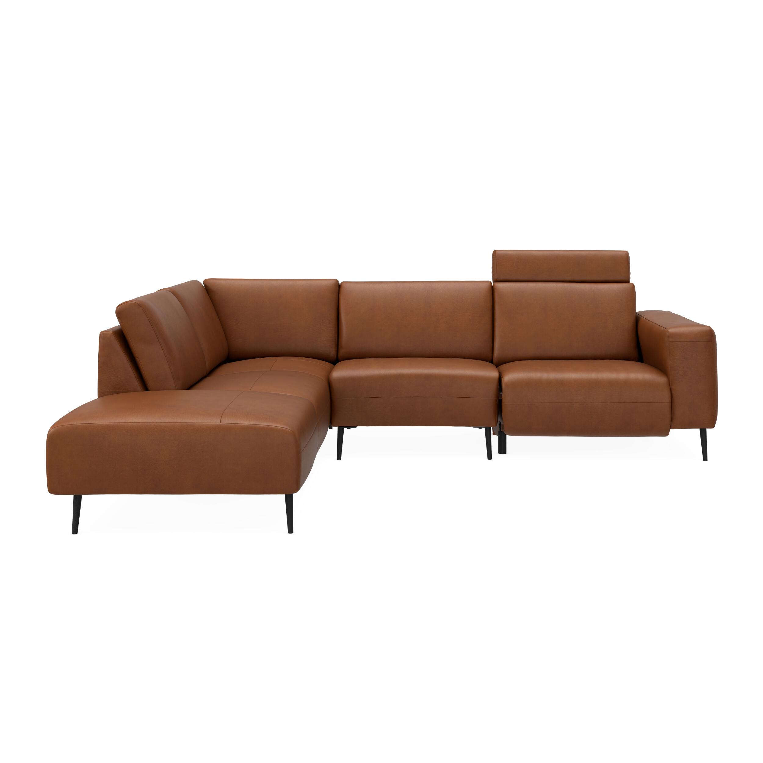 Remus venstrevendt sofa med pufafslutning 
