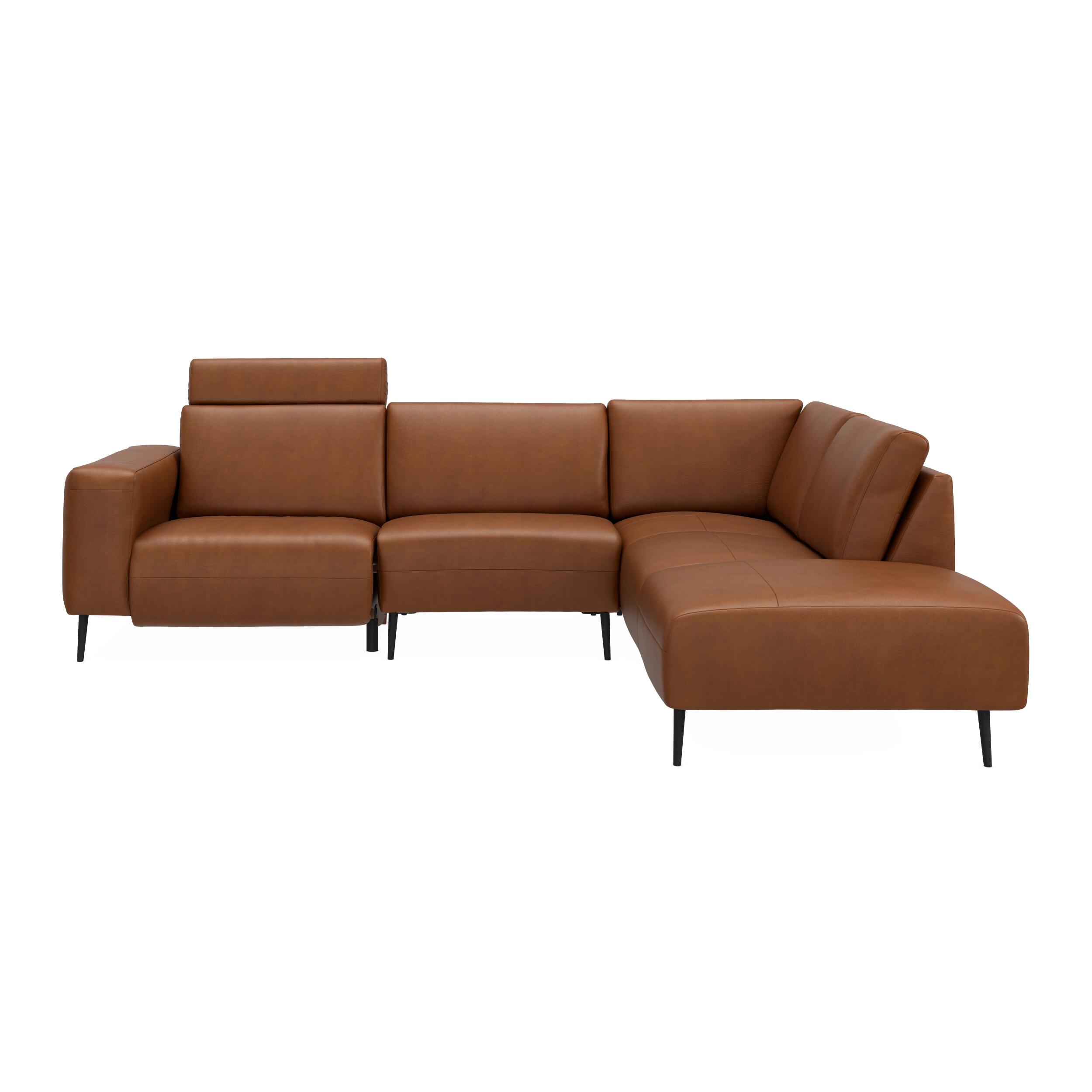 Remus højrevendt sofa med pufafslutning 