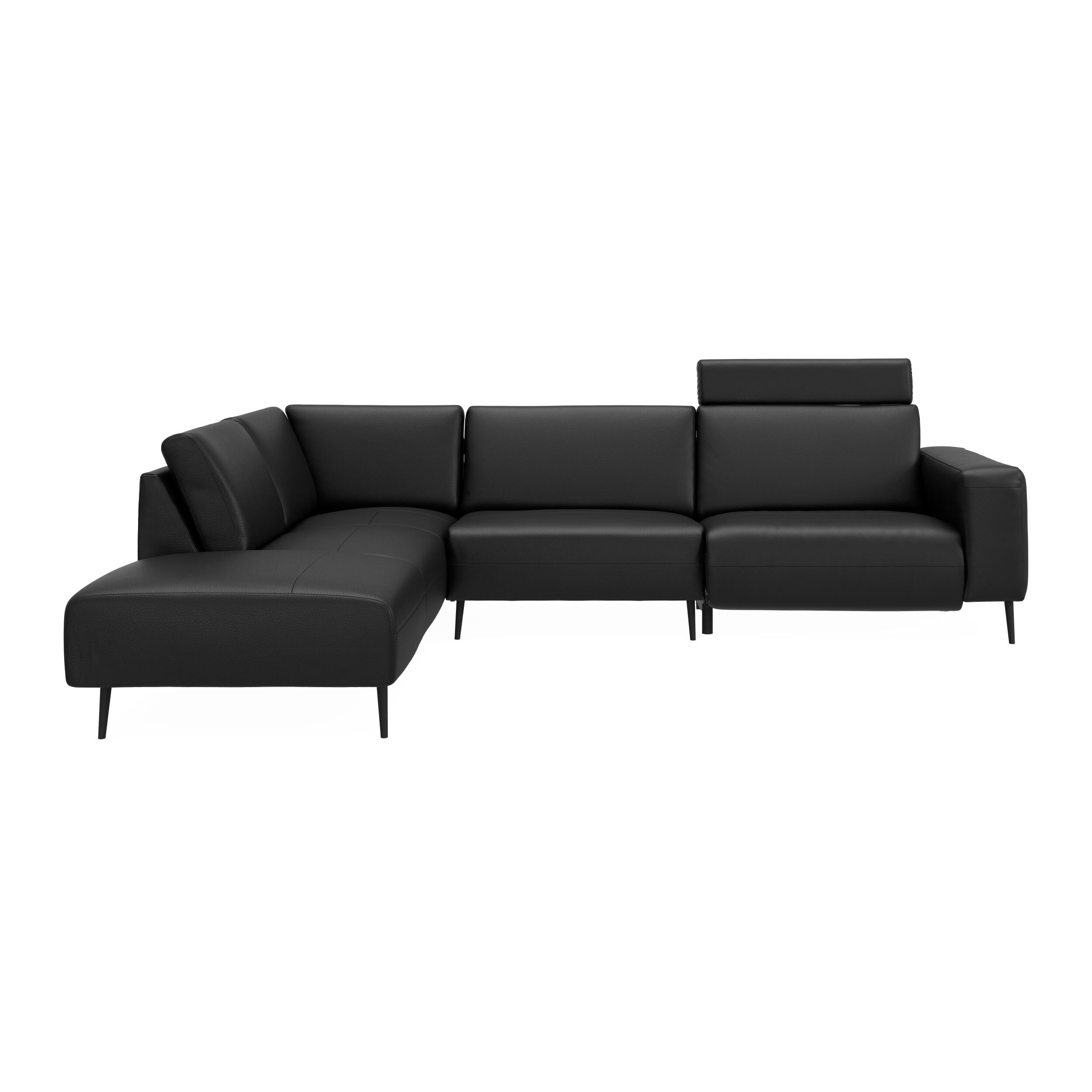 Remus venstrevendt sofa med pufafslutning 
