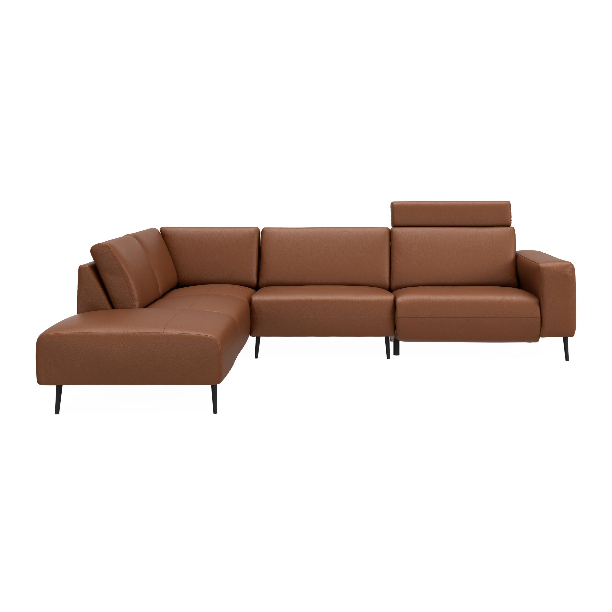 Remus venstrevendt sofa med pufafslutning 