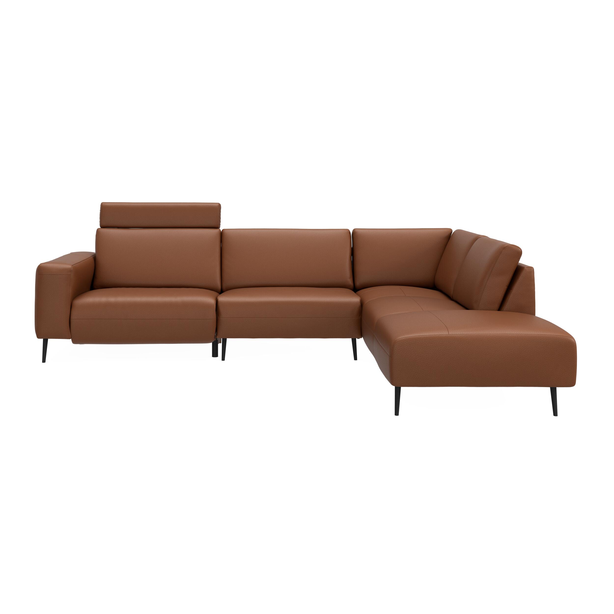 Remus højrevendt sofa med pufafslutning 