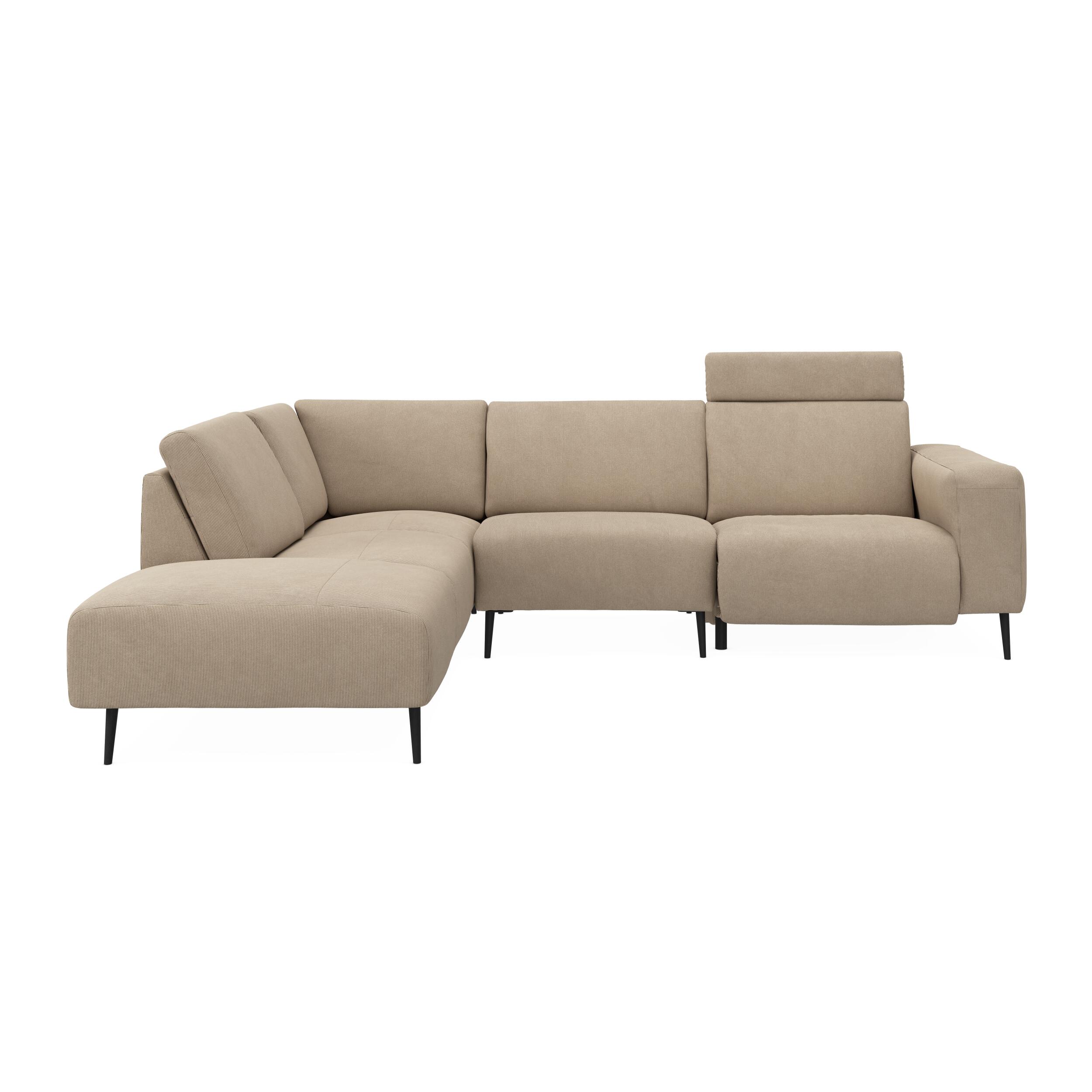 Remus venstrevendt sofa med pufafslutning 