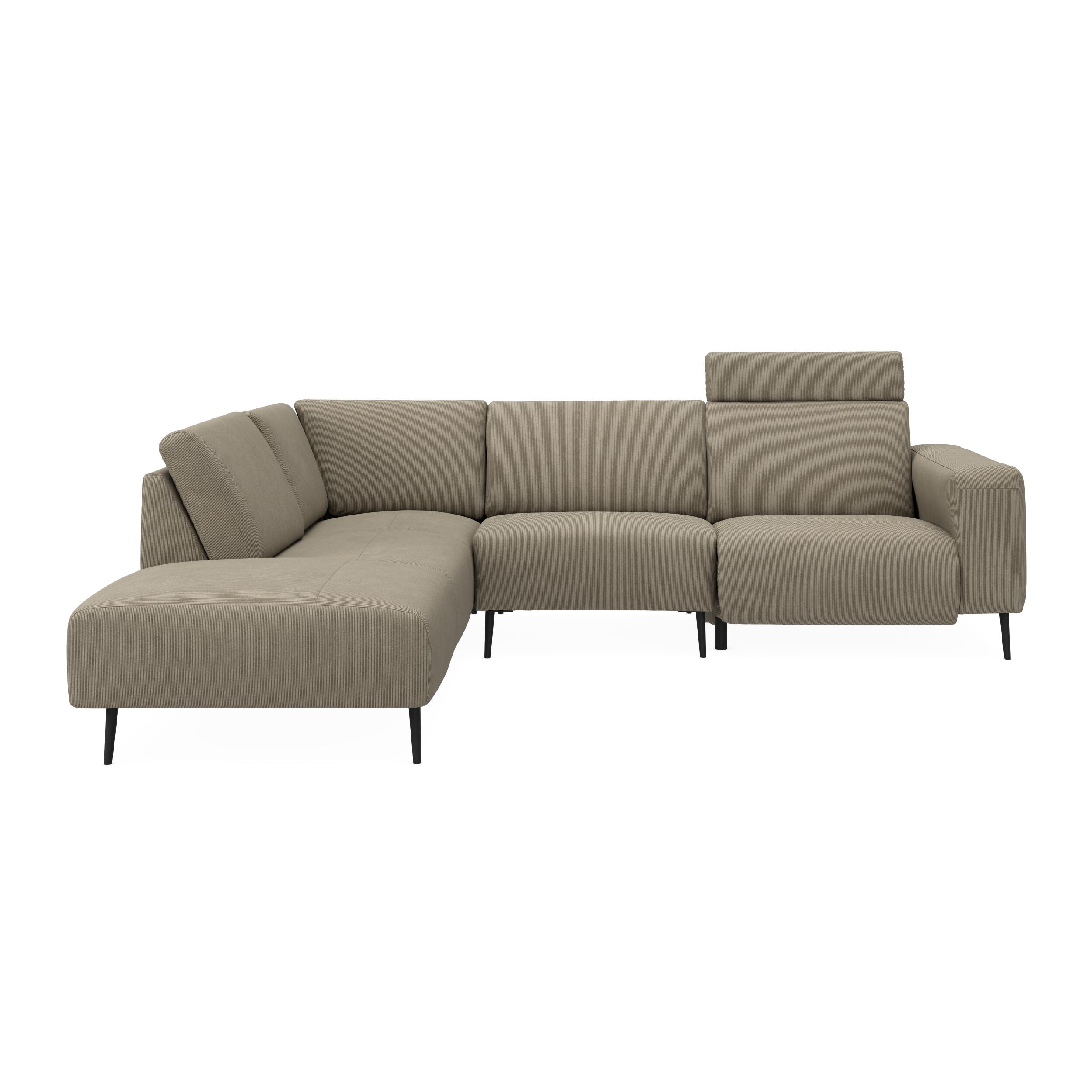 Remus venstrevendt sofa med pufafslutning 