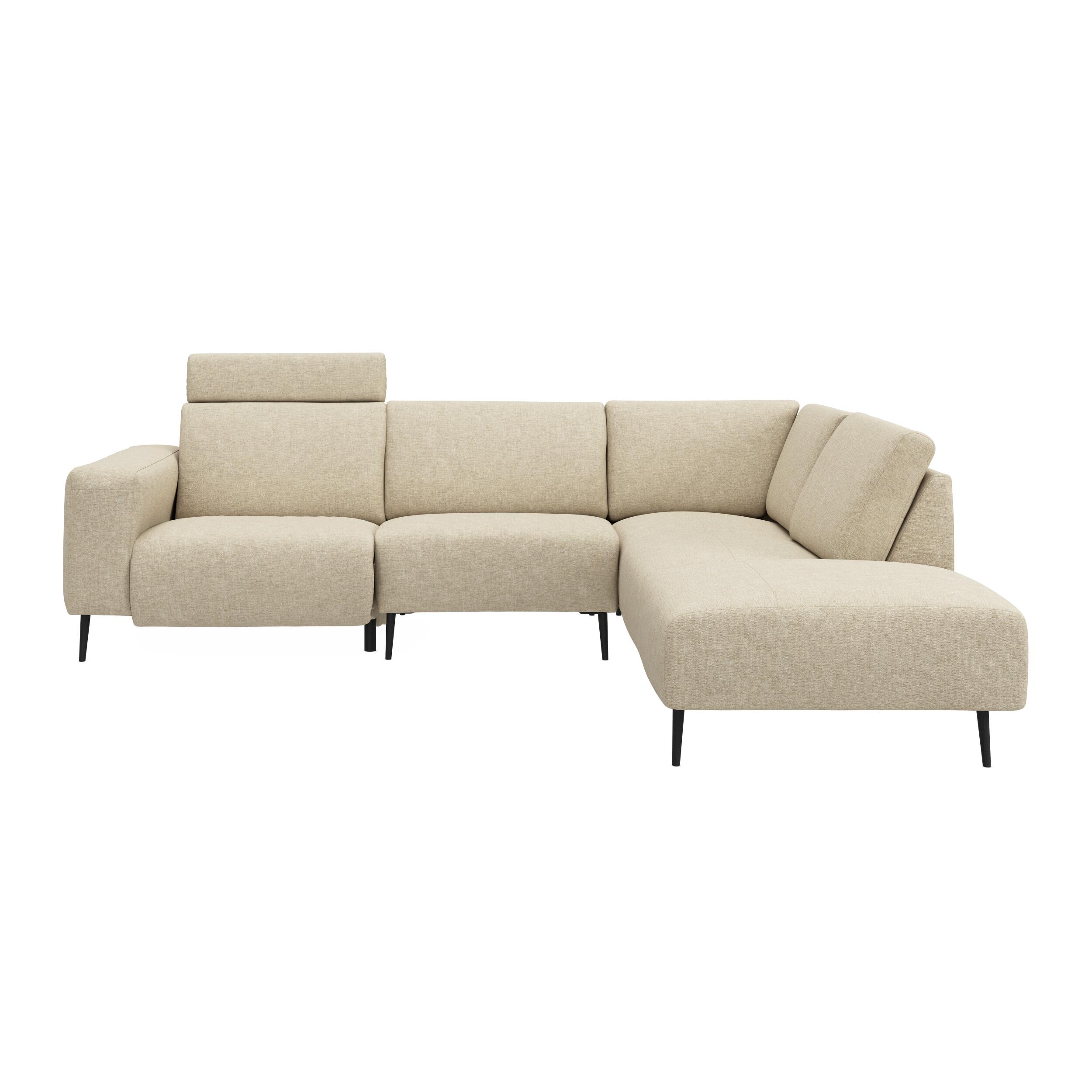 Remus højrevendt sofa med pufafslutning 